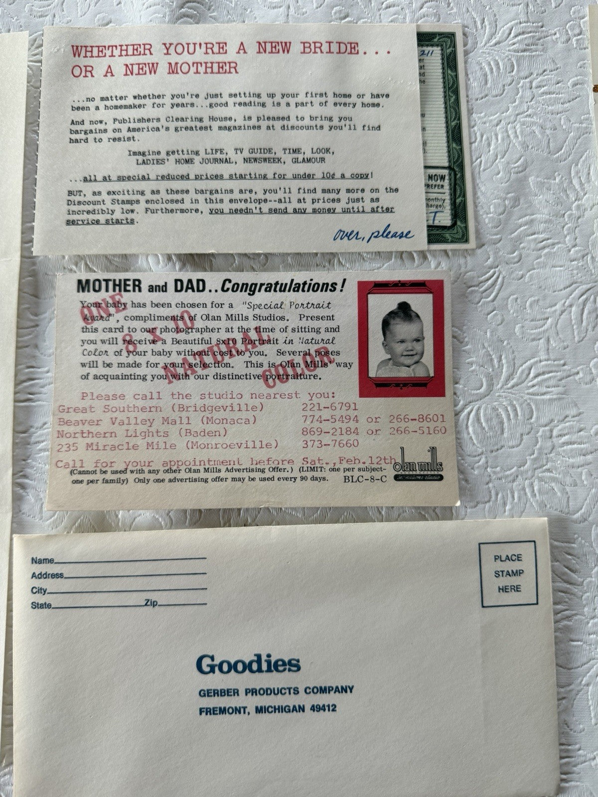Vintage 1971 New Baby Welcome Packet Gerber Advertising Ephemera Parent Lot
