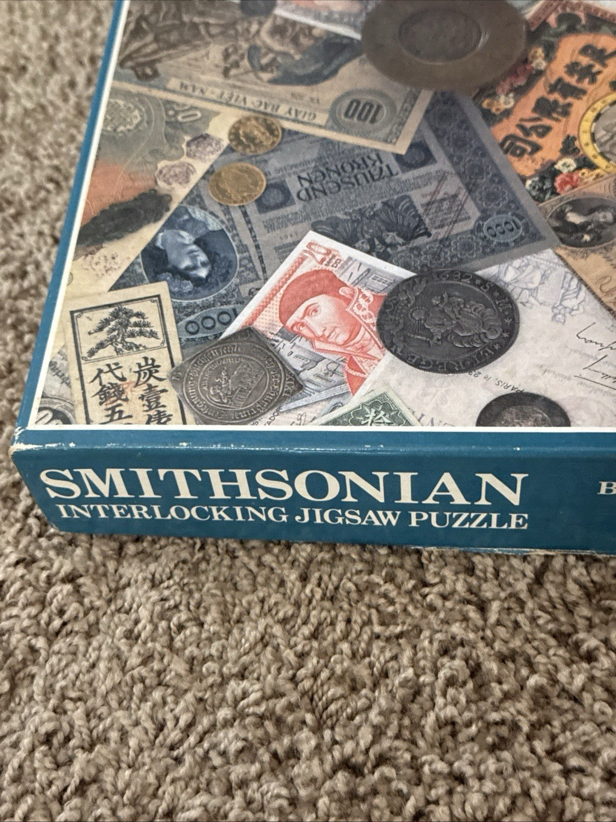 Smithsonian Vintage 550 Piece Currency Jigsaw Puzzle No 4811 Money With Booklet