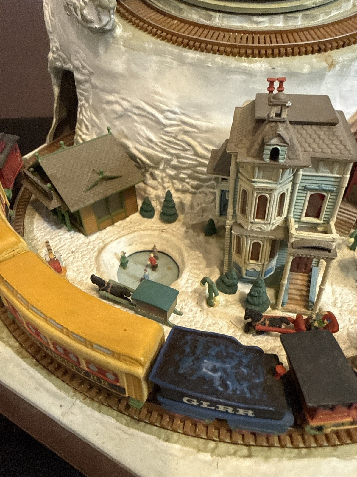 Enesco Rock City Christmas Town Winter Wonderland Music Box Trains- Works