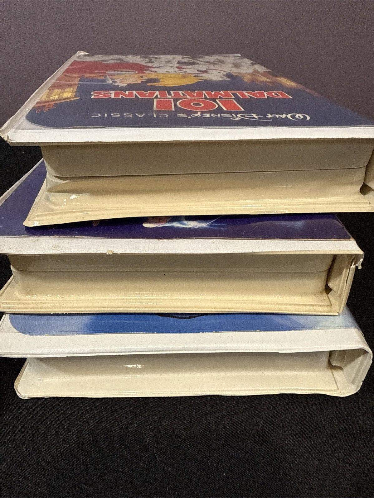 Lot Of 3 Disney VHS 101 Dalmatians Cinderella Loin King