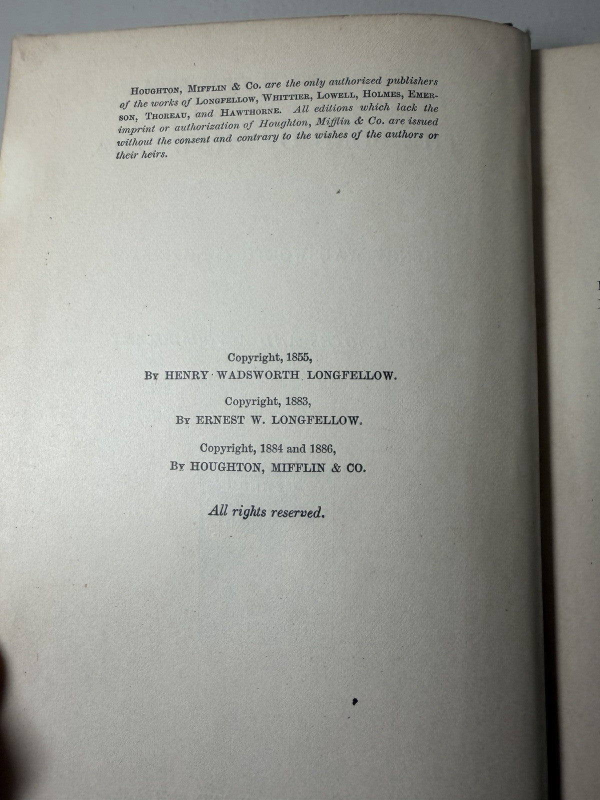 Antique Riverside Literature Series Longfellow The Song of Hiawatha Houghton