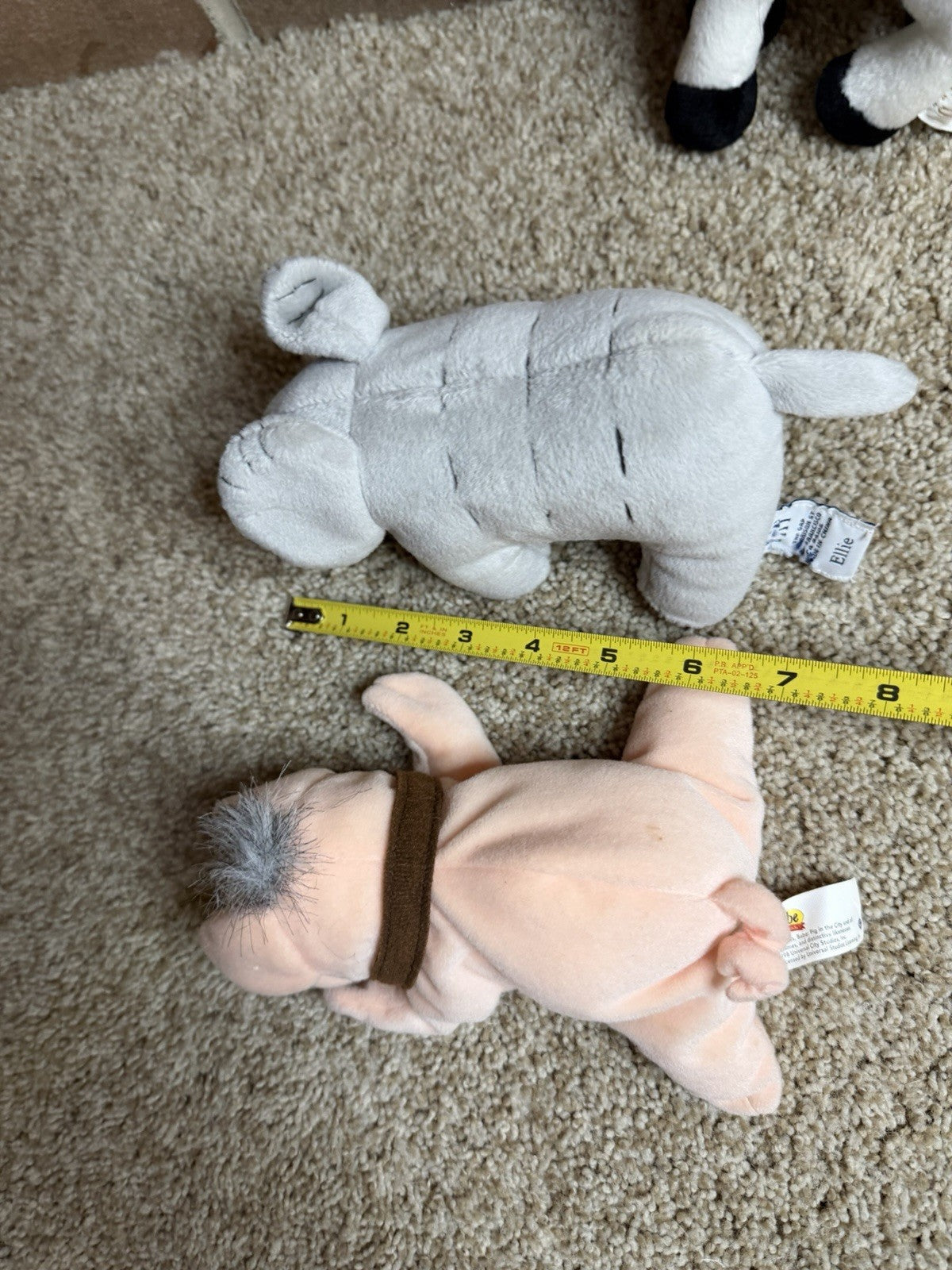 Baby Gap Plush Lot 4 Elephant Ellie Horse Cow Pig Stuffed Animals Vintage Toys