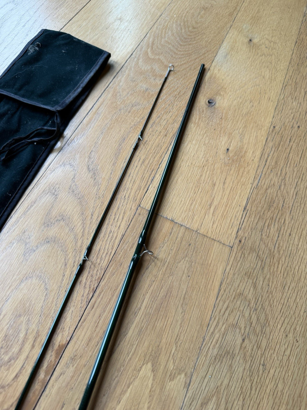 NEW TFO Lefty Kreh Signature Series I Fly Rod 8'6 2 Piece Green Felt Rod Sock
