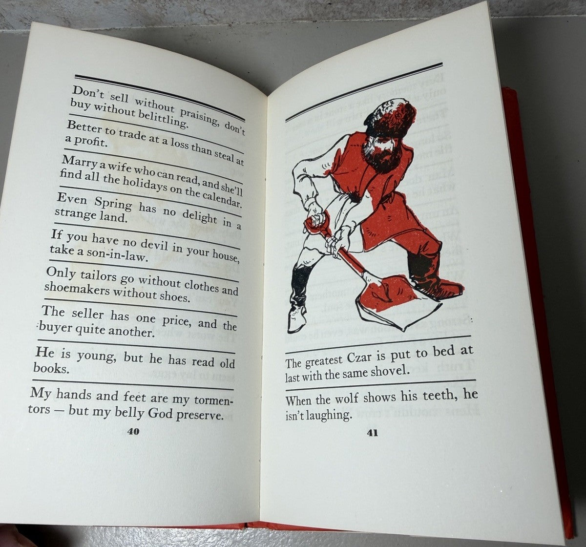 Vintage 1960 Russian Proverbs Newly Translated Peter Pauper Press Hardcover Book