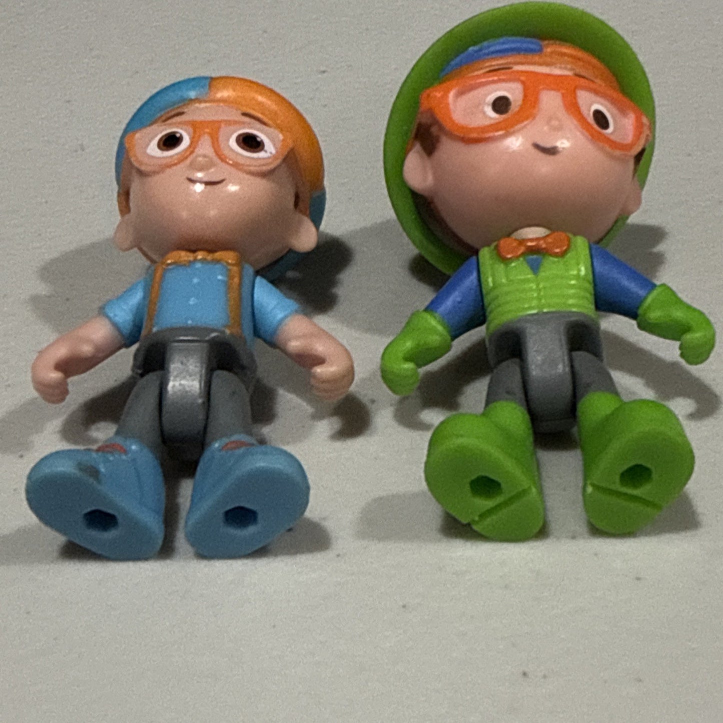 Blippi Toy Bundle Fire Truck & Recycling Worker Figure Lot Truck Sounds WORK