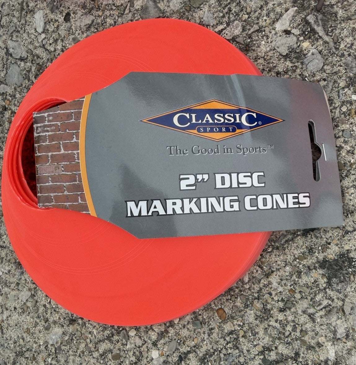 Classic Sport 2 Orange Disc Cones Lot 24 Soccer Agility Training Marker Sets NEW