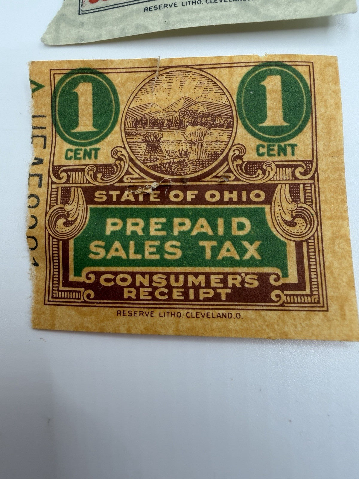 Vintage Ohio Prepaid Sales Tax Stamps Lot 18 Revenue Receipt Ephemera Paper Lot