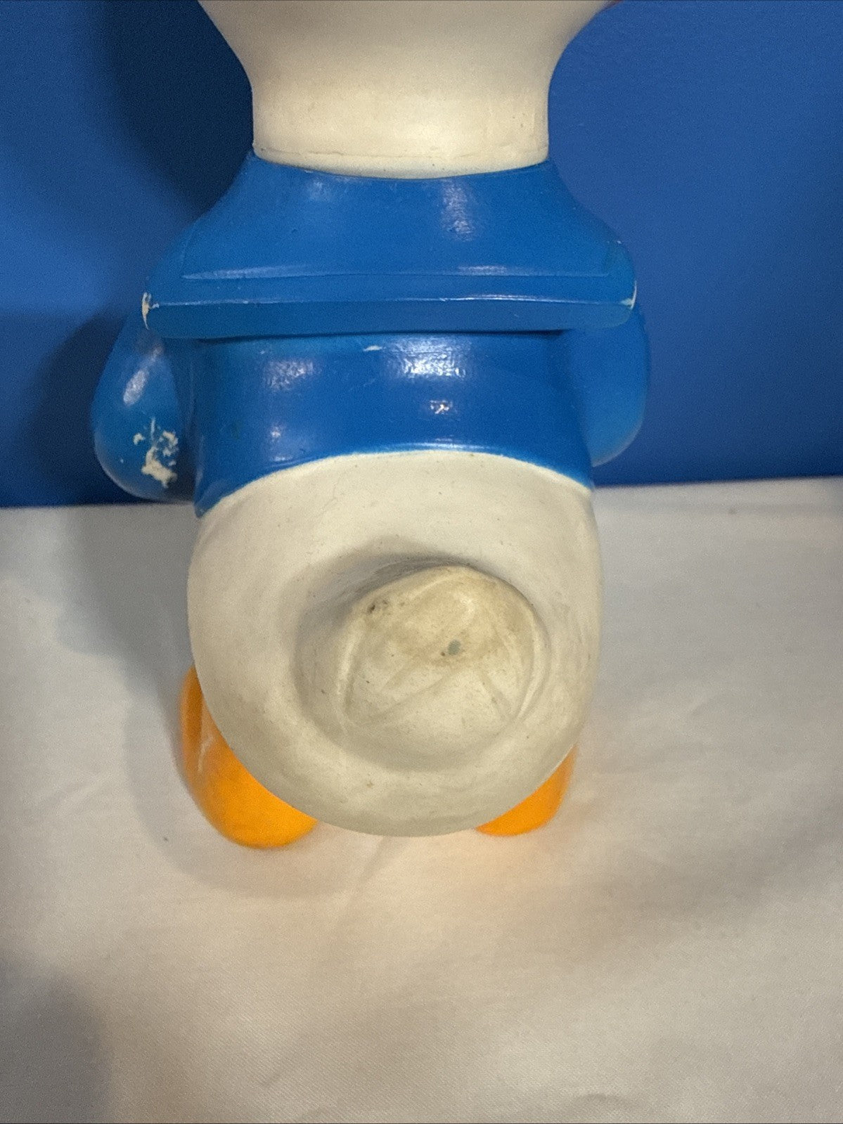 Vintage Walt Disney Donald Duck Vinyl Squeaker Toy Japan 8.5 Inch Figure