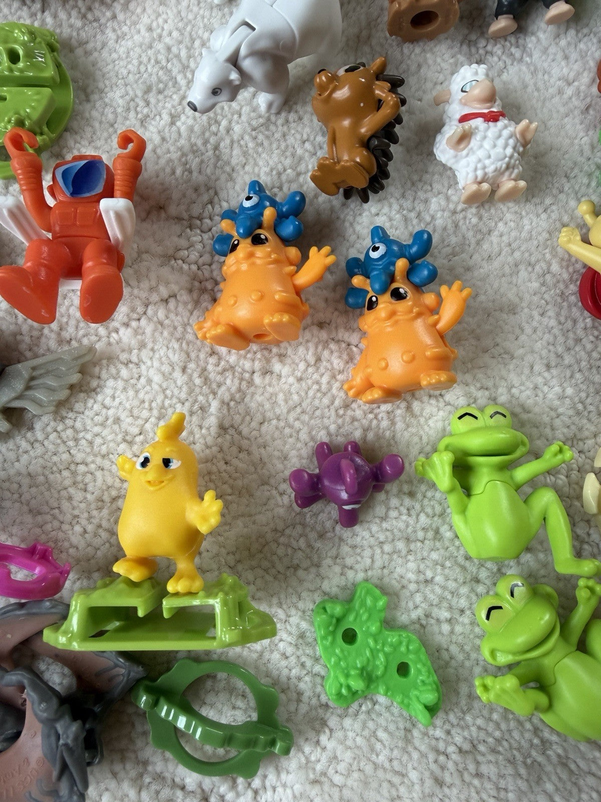 Vintage Kinder Surprise & Fast Food Toy Lot of 100+ Miniature Vehicles & Figures