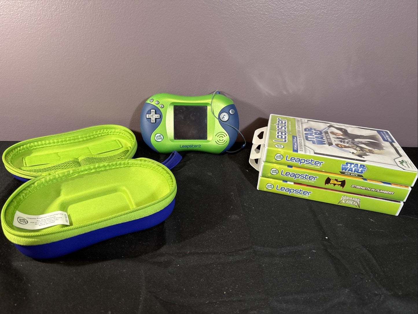 LeapFrog LeapPad 2 Explorer Tablet w Case 3 Games No Charger Batman Star Wars