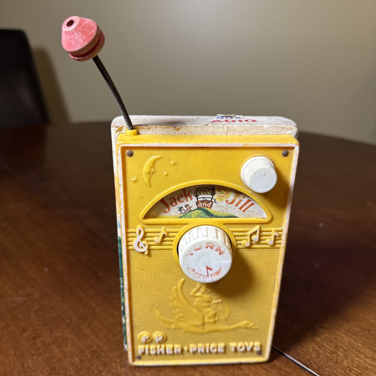 Vintage Lot of 2 Fisher Price Jack and Jill Music Box Radio & Pocket Radio WORKS