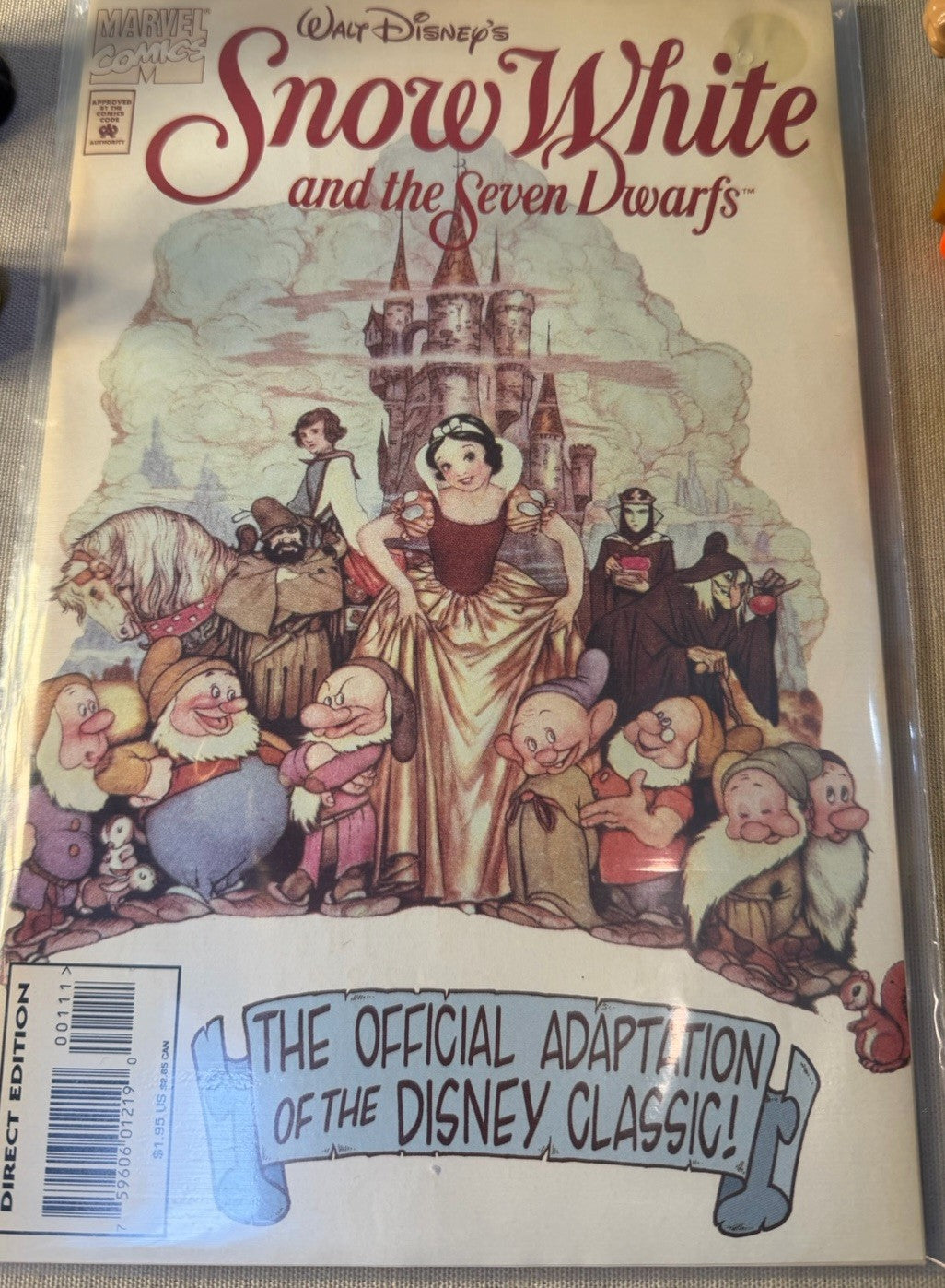 Vintage Disney Snow White Seven Dwarfs Figures PEZ Dispenser Comic Book Toy Lot
