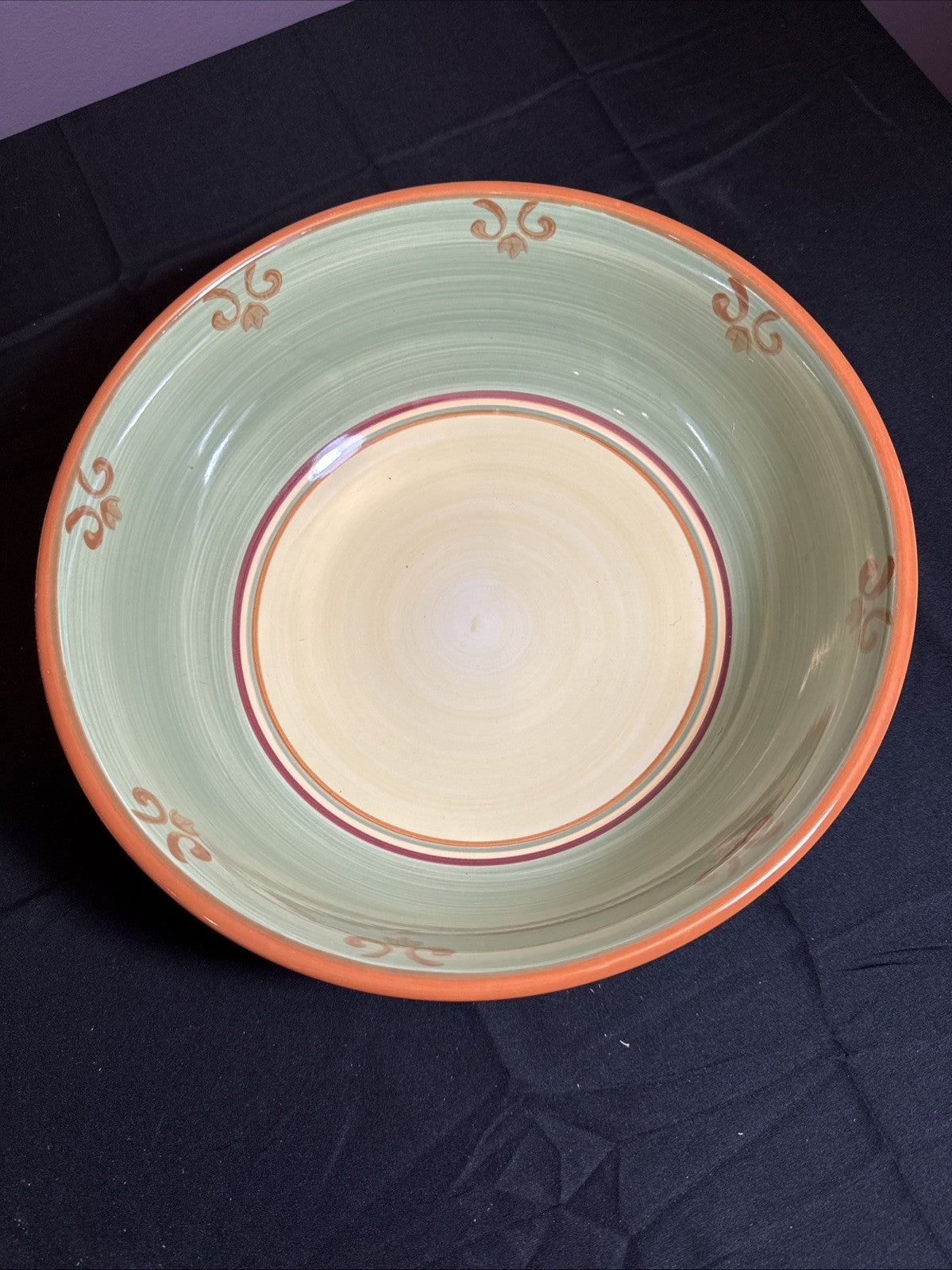 HD Designs Veggie Garden Pasta Serving Bowl 11" Artichoke Tomato Pepper Basil