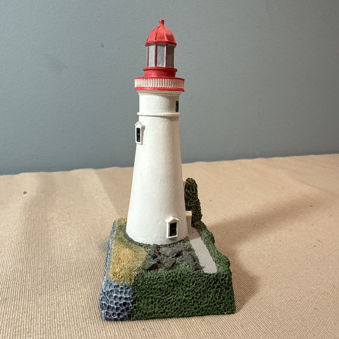 Vintage Lighthouse Figurines Lot 7 Coastal Nautical Miniatures Mixed Brands