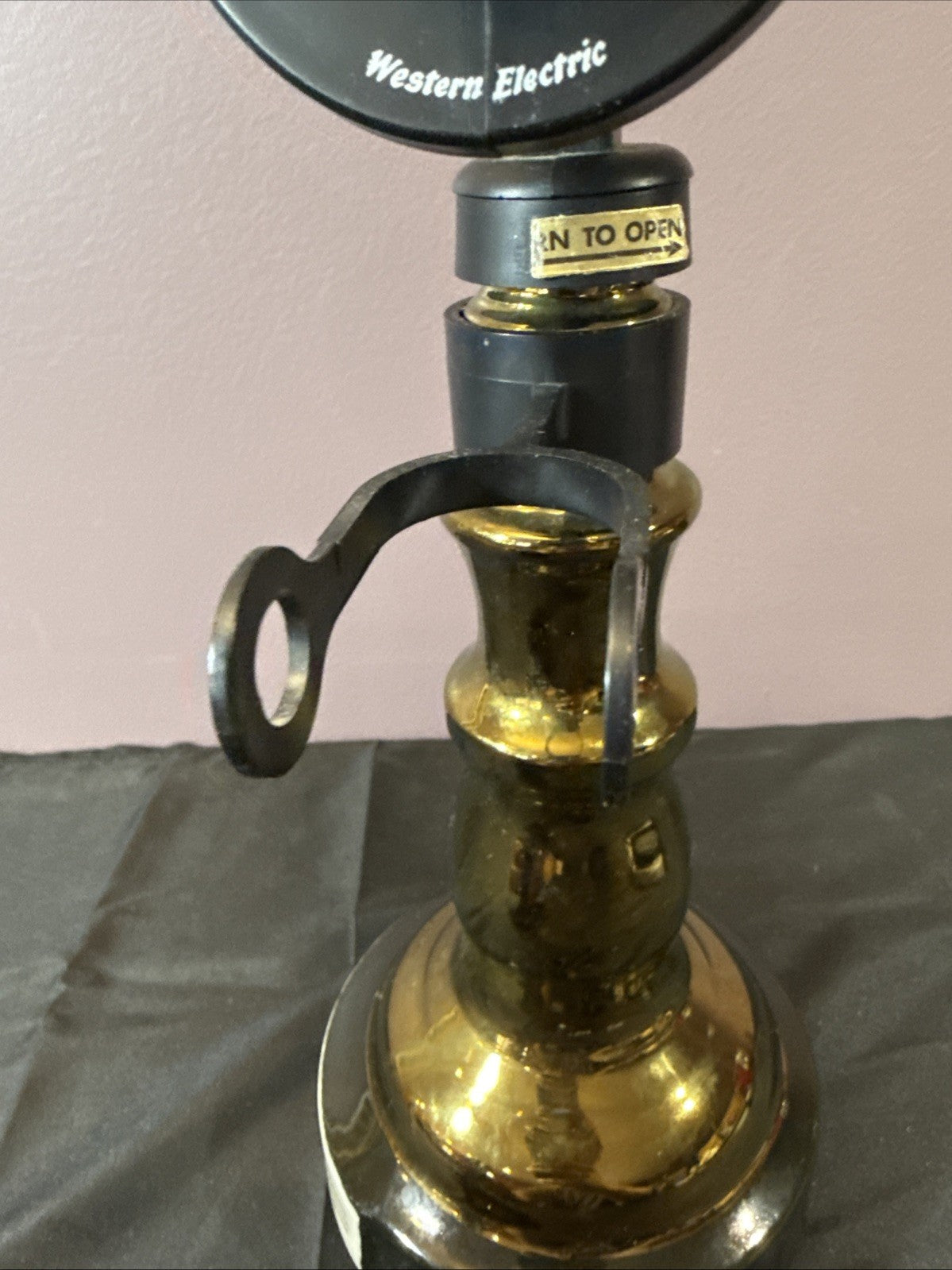 Western Electric 1897 Candlestick Telephone Jim Beam Decanter - EMPTY