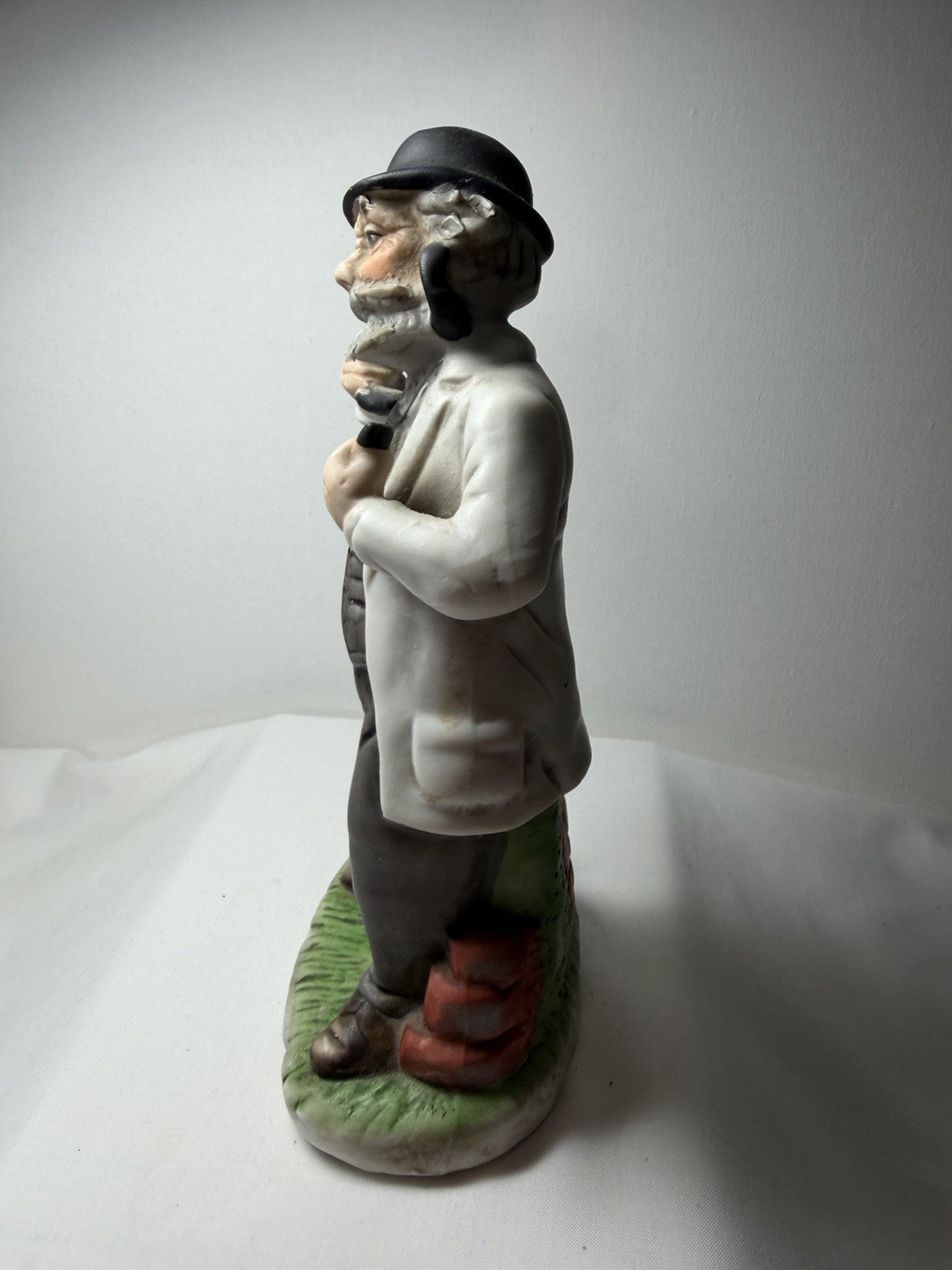 Vintage Country Doctor Ceramic Figurine Traveling Physician House Call