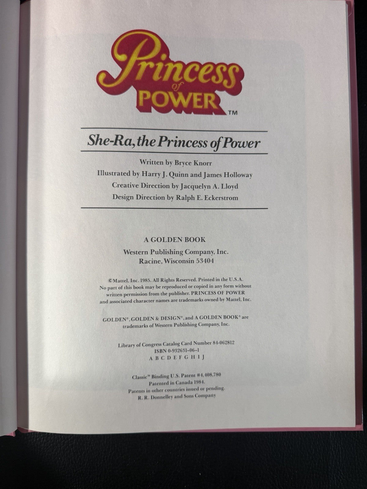Vintage 1985 She Ra Princess Power Golden Hardcover Book 1984 Mattel Comb Rare