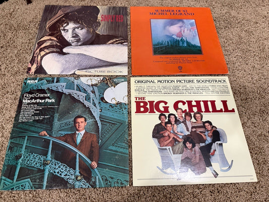 Soundtrack Pop Vinyl LP Lot Big Chill Summer 42 Simply Red Floyd Cramer Records
