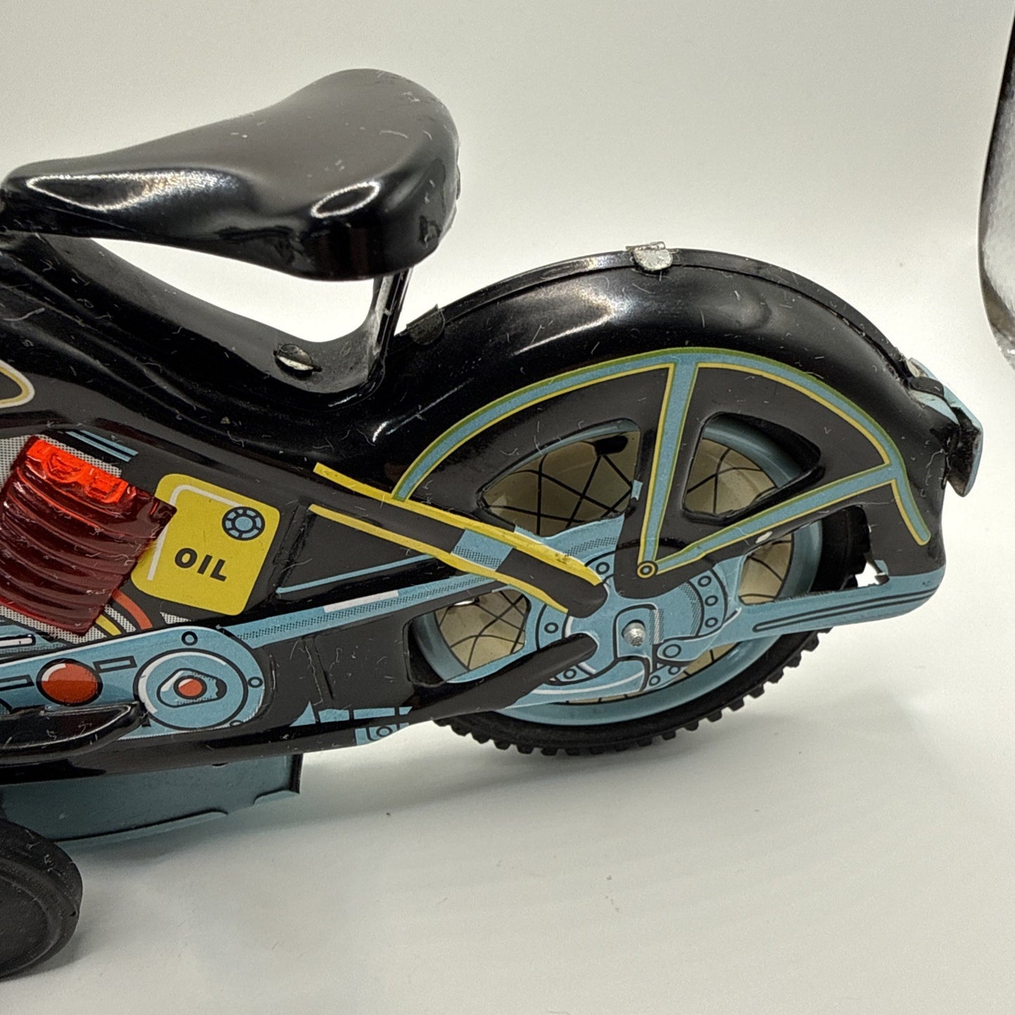 1958 Harley Davidson Motorcycle Friction Toy Vintage Style Yr 2000 Reproduction