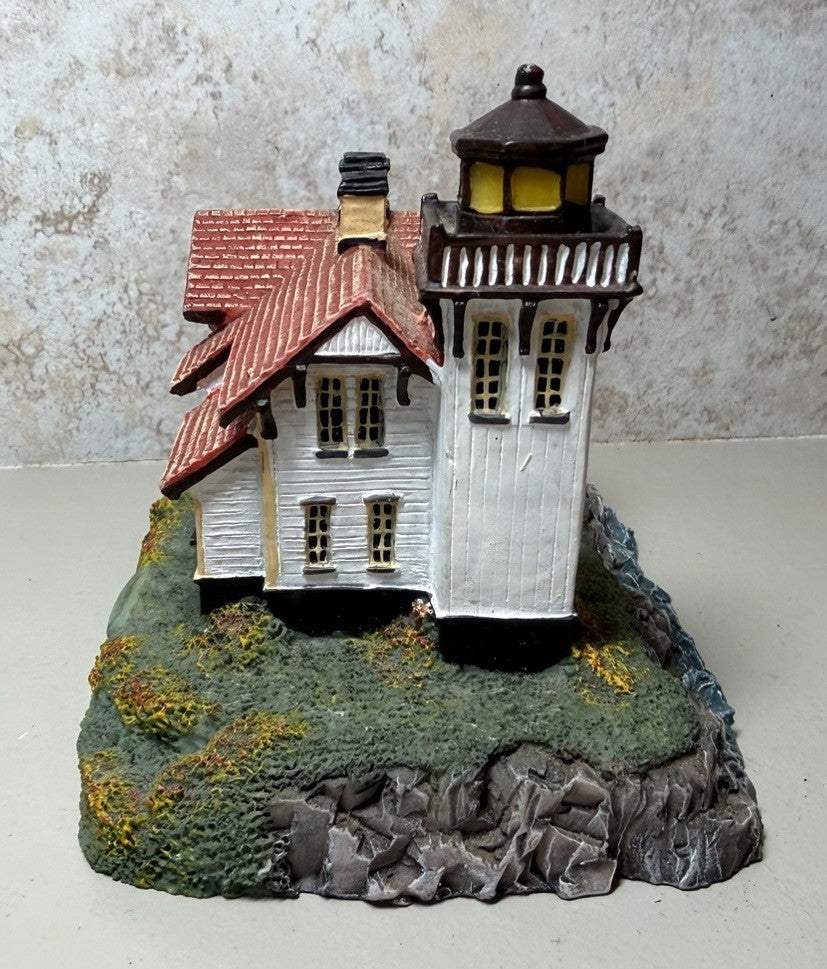 Lighthouse Figurine Coastal Ocean Beach House Cottage Nautical Resin Statue