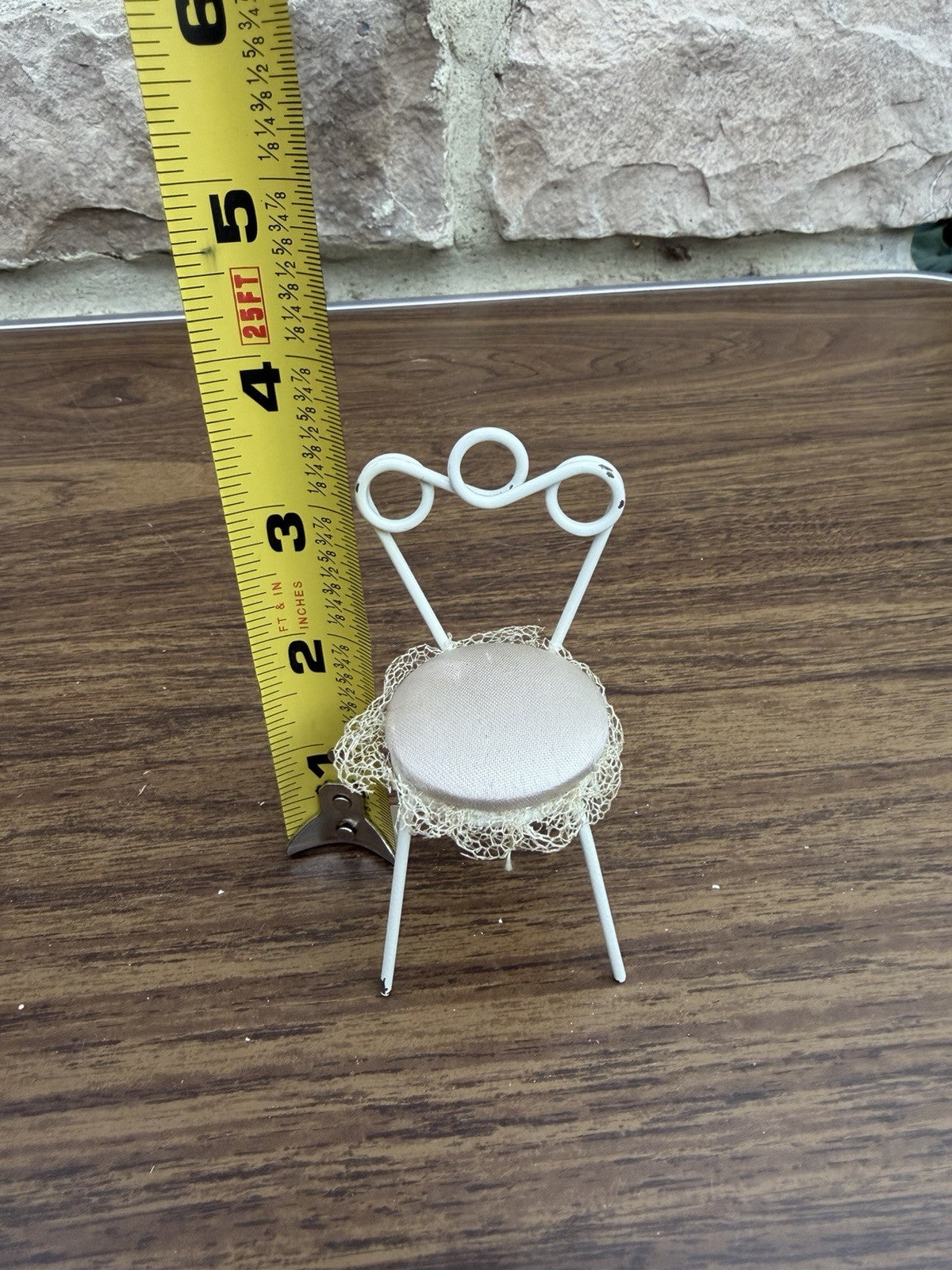 Vintage Dollhouse Furniture Brass Bed Sofa Ice Cream Chair Lot