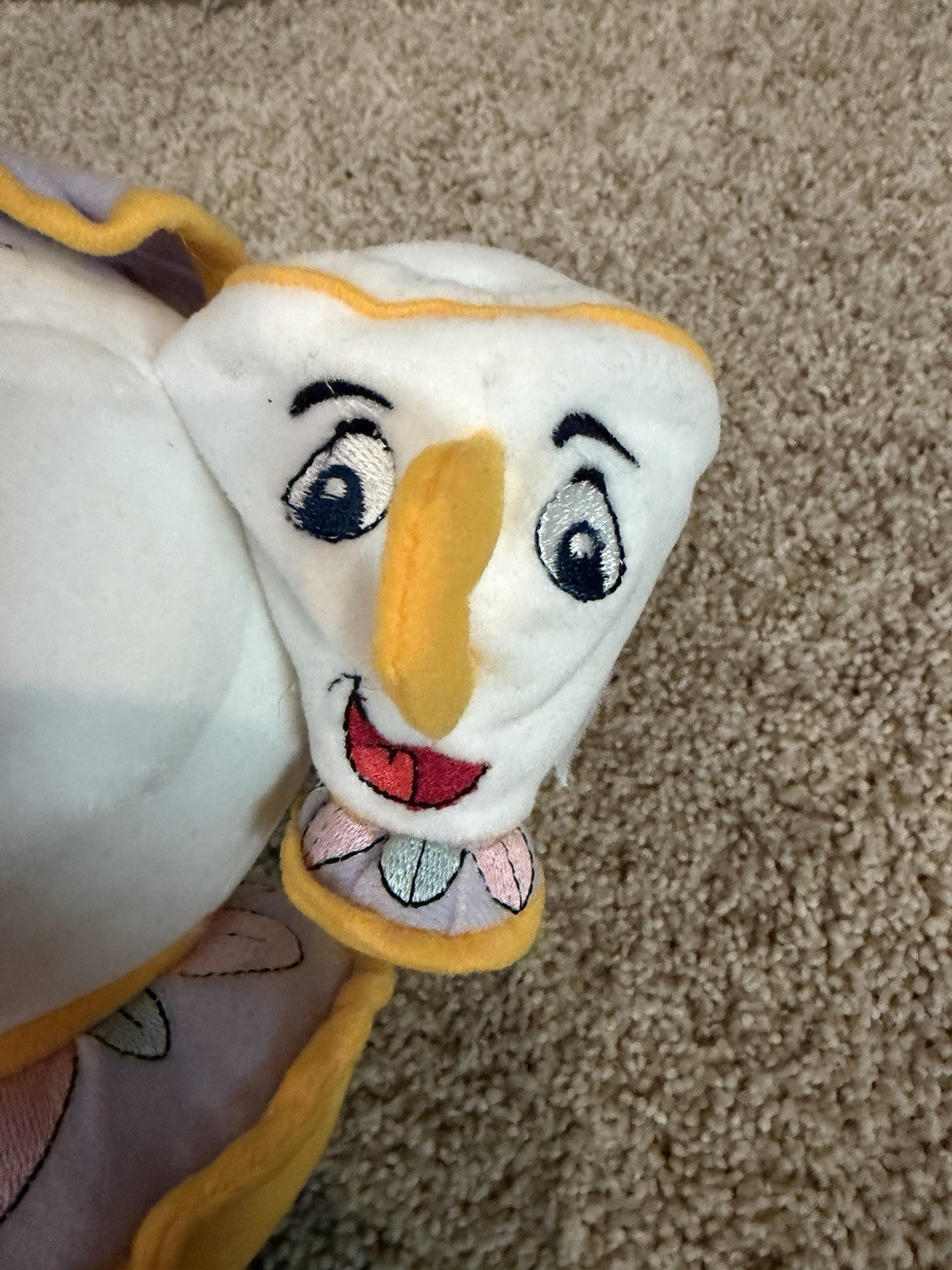 Vintage Disney Beauty Beast Plush Lot Lumiere Mrs Potts Chip Applause Characters