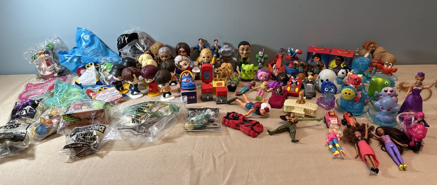 Vintage McDonalds Toys Figures Happy Meal Mixed Sealed Loose Lot of 71