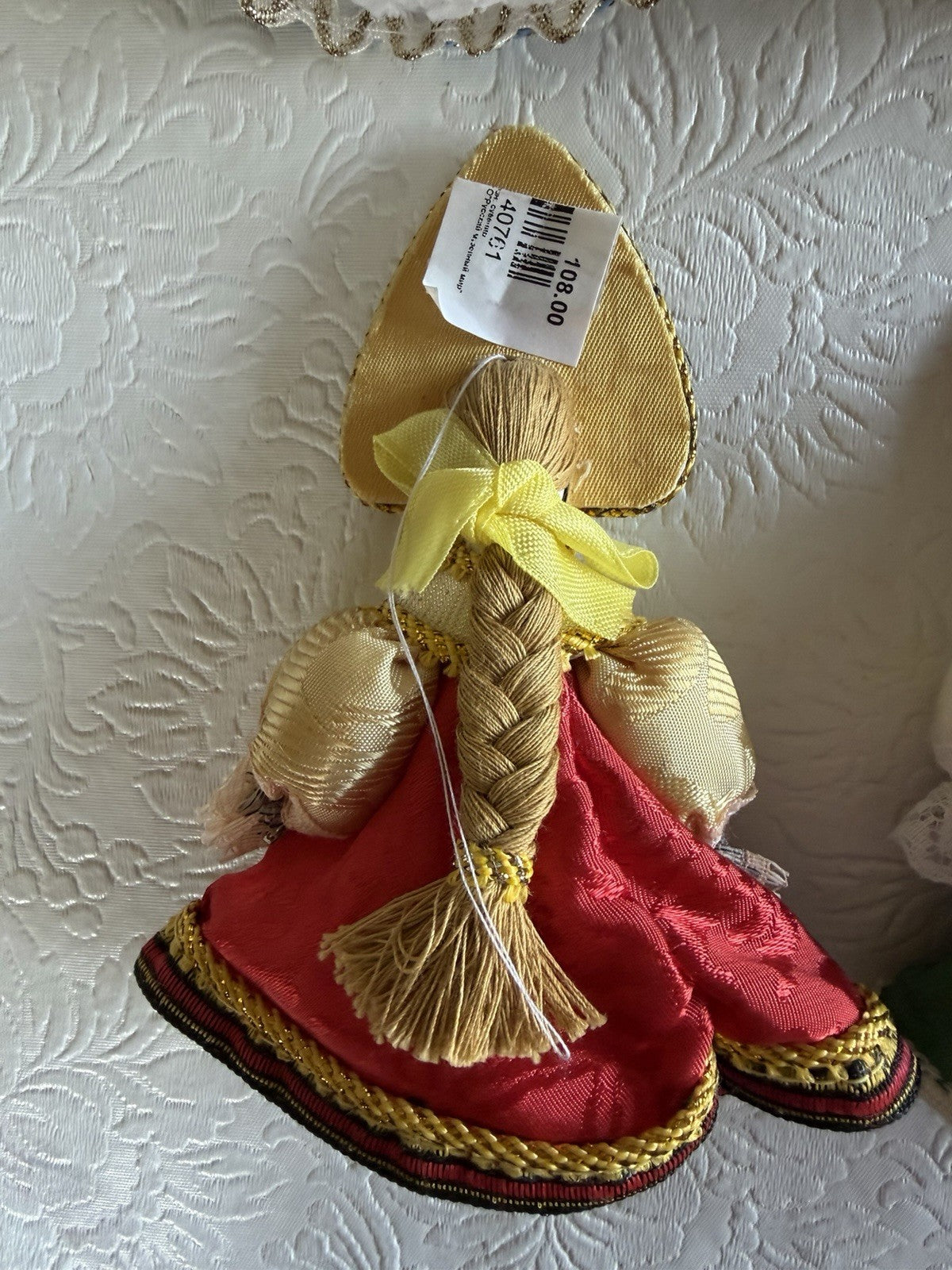 Russian Porcelain Folk Doll Ornaments Set of 6 Traditional Costume NewKokoshnik