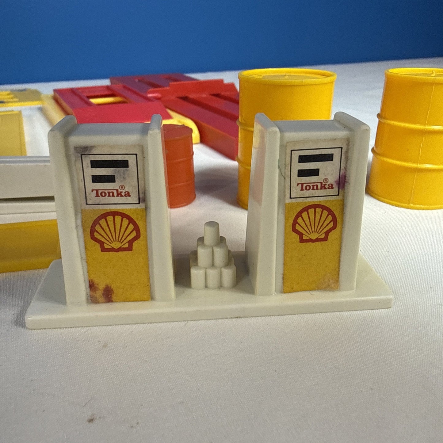 Vintage Tonka Builder Playset 5051 Shell Station Car Wash Parts Incomplete 1979
