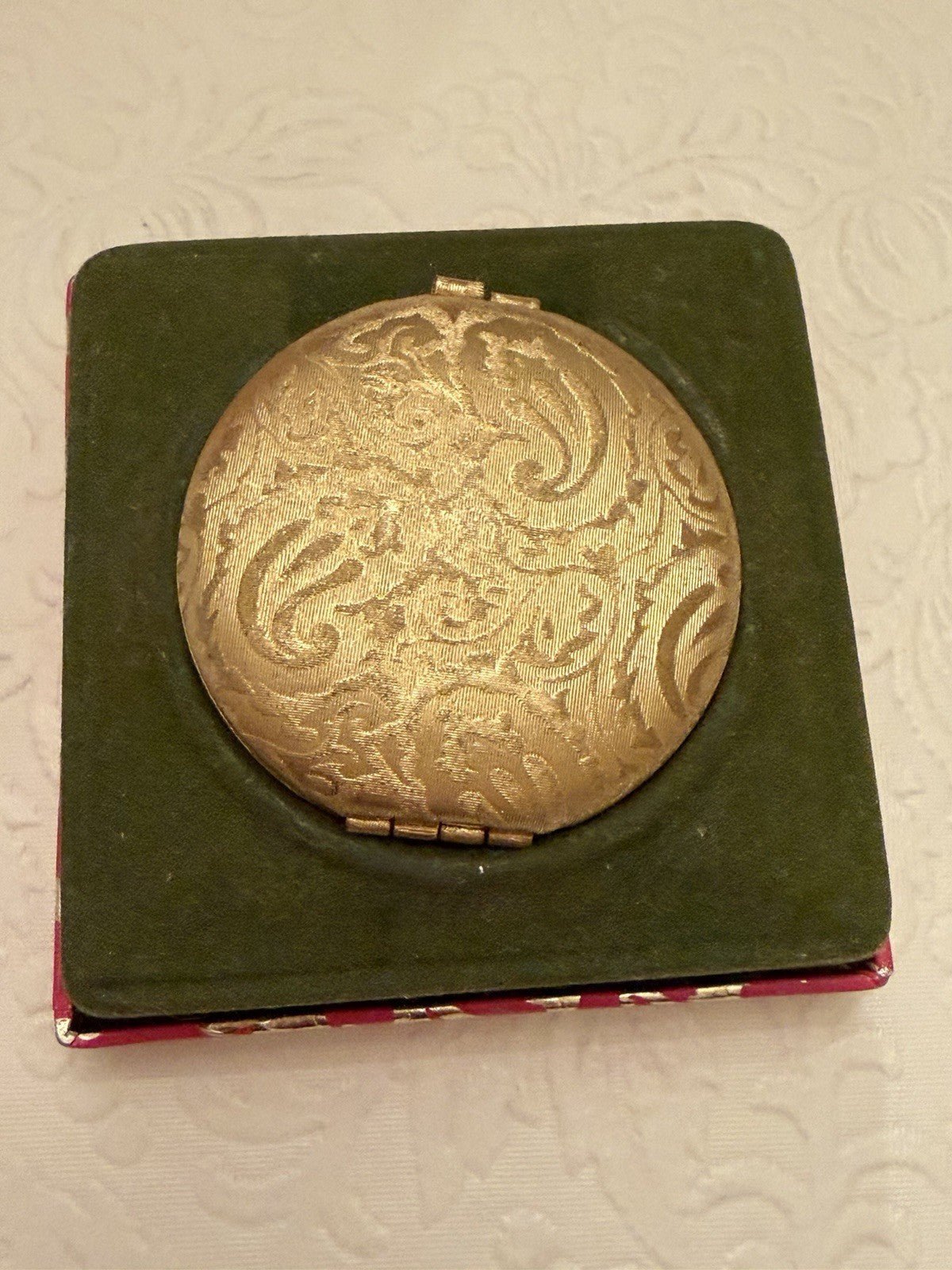 Vintage Revlon Tres Petite Compact Paisley Translucent No 1 Face Powder Makeup