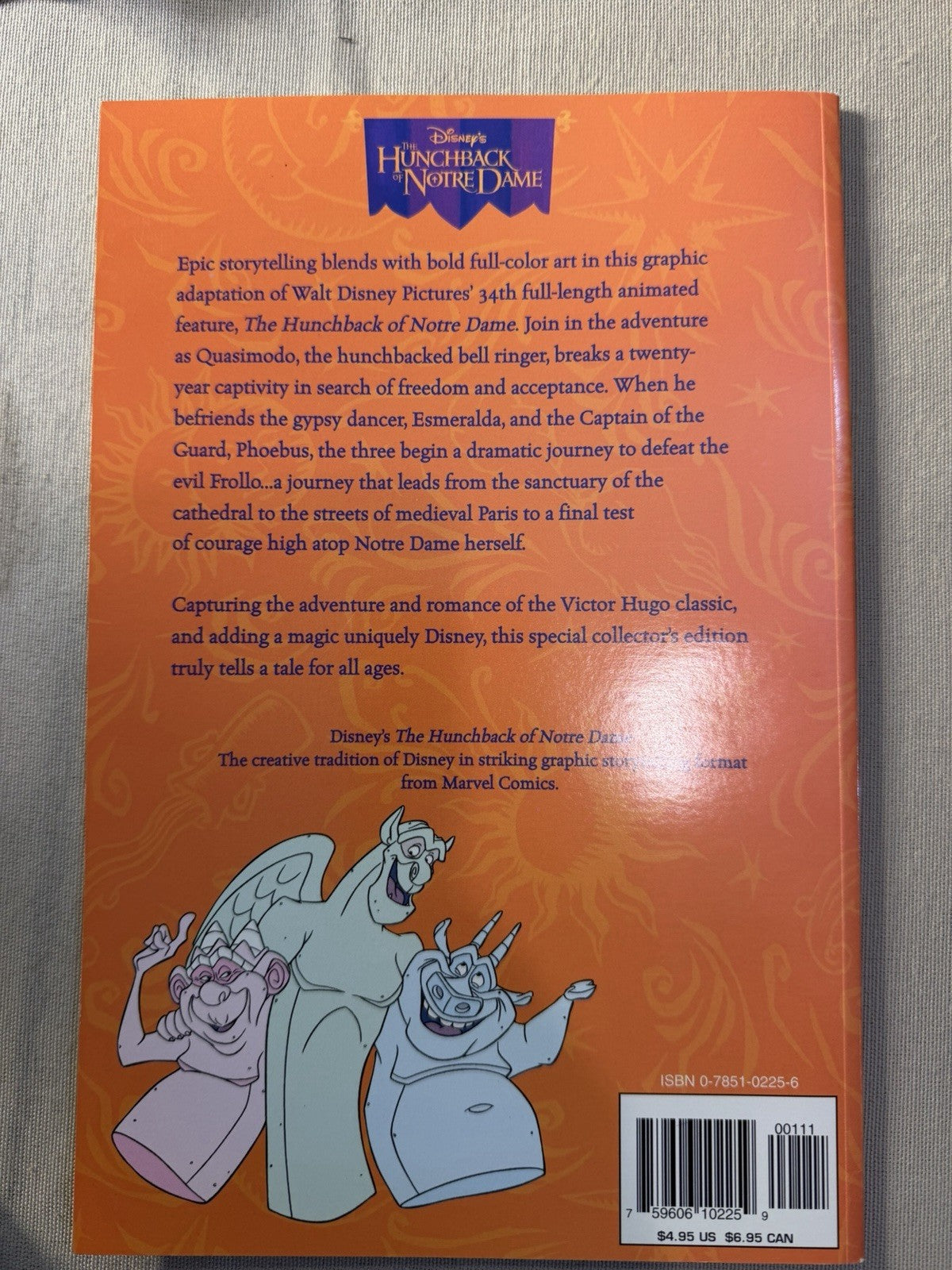 Vintage Disney Hunchback Notre Dame Comics Burger King Figures Toy Collection