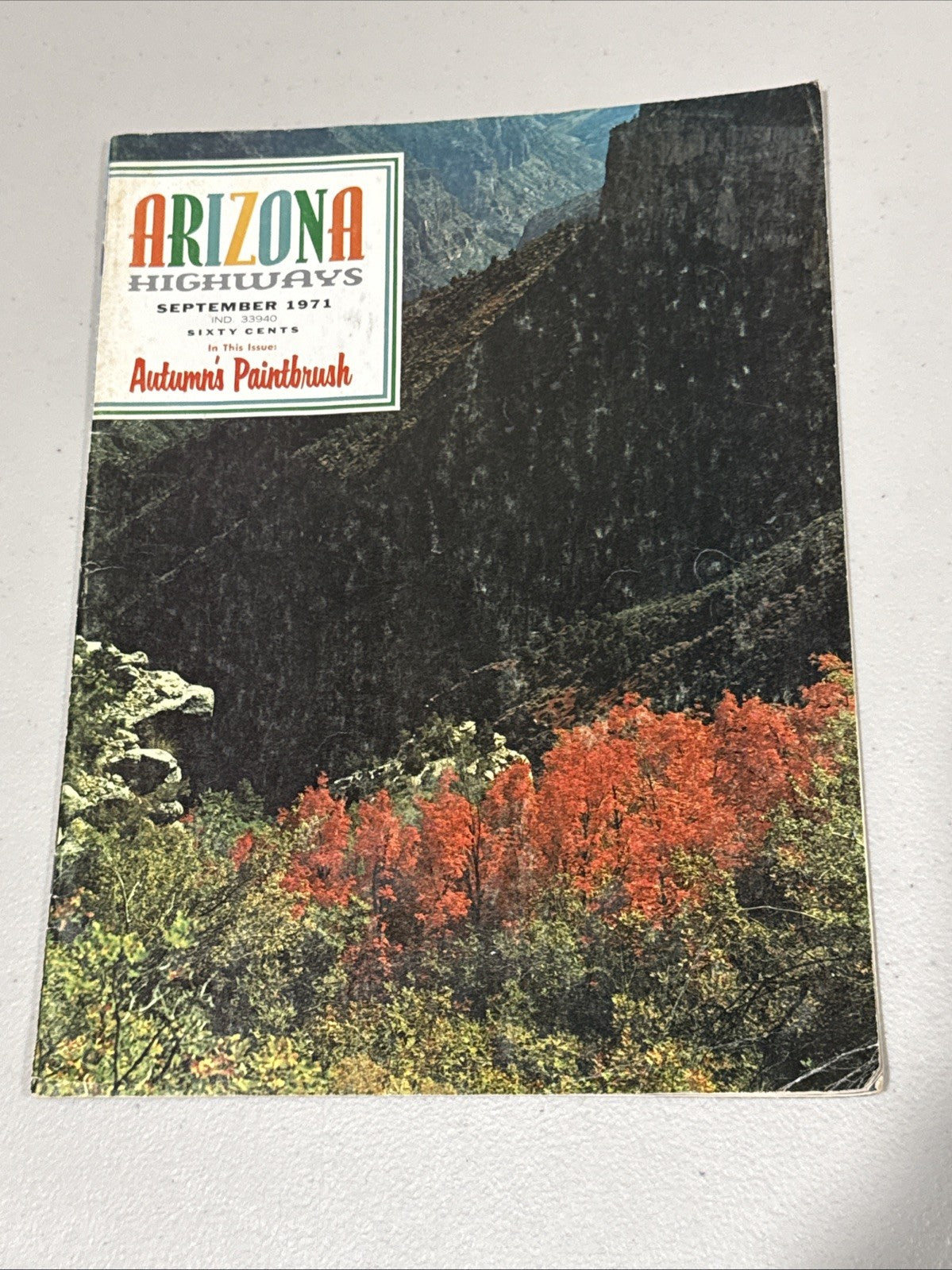 Arizona Highways September 1971 Autumn’s Paintbrush Issue  ID:33940