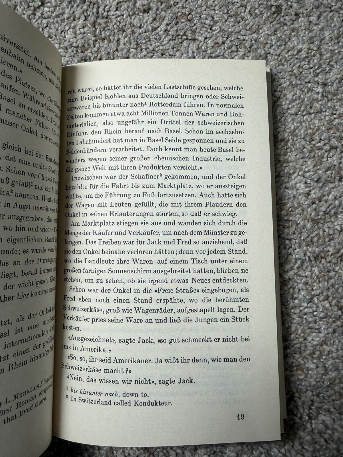 Vintage 1950 Jack and Fred Go To Switzerland Book Text in German
