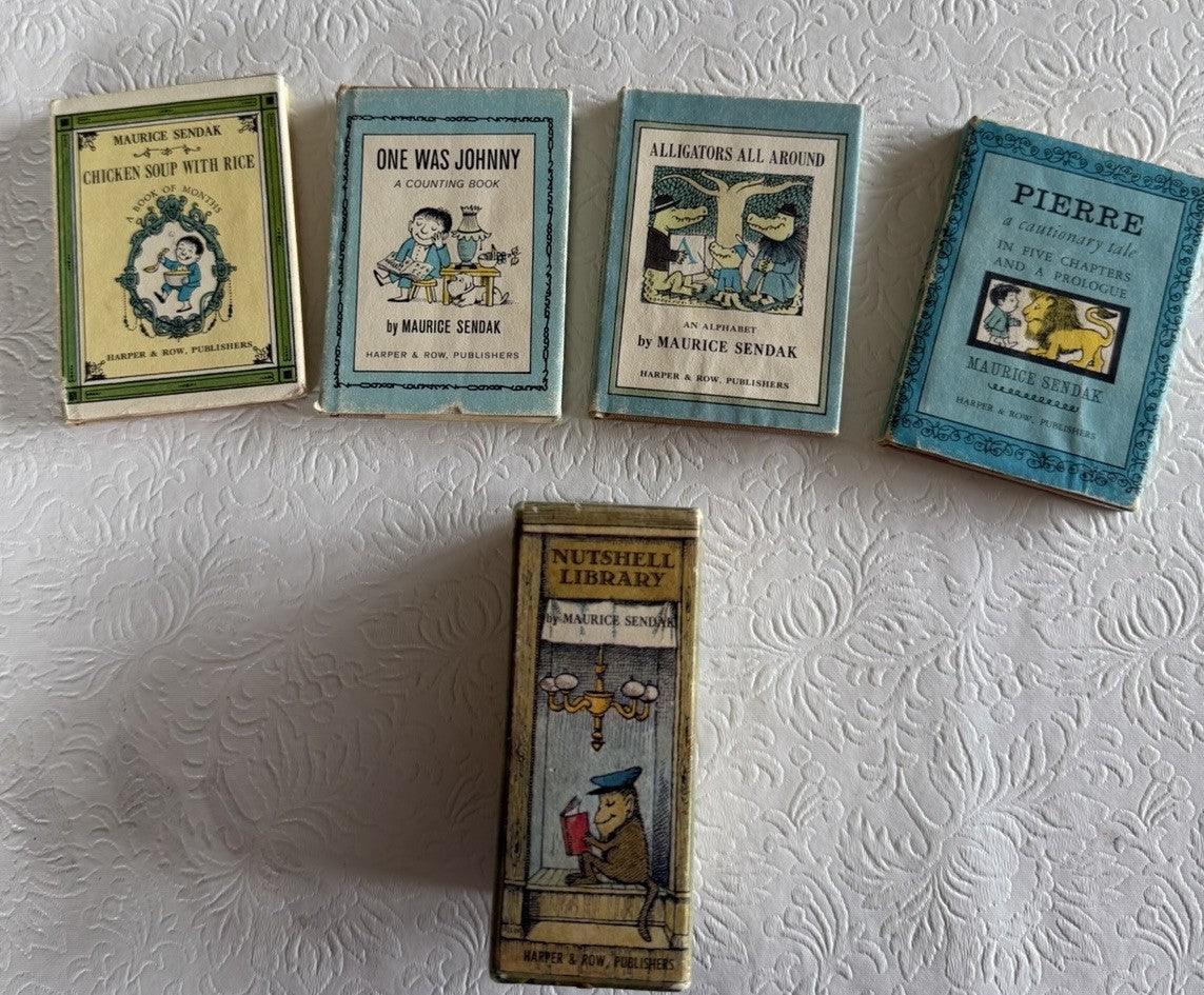 Maurice Sendak Nutshell Library 1962 First Edition 4 Mini Books Harper Row Set