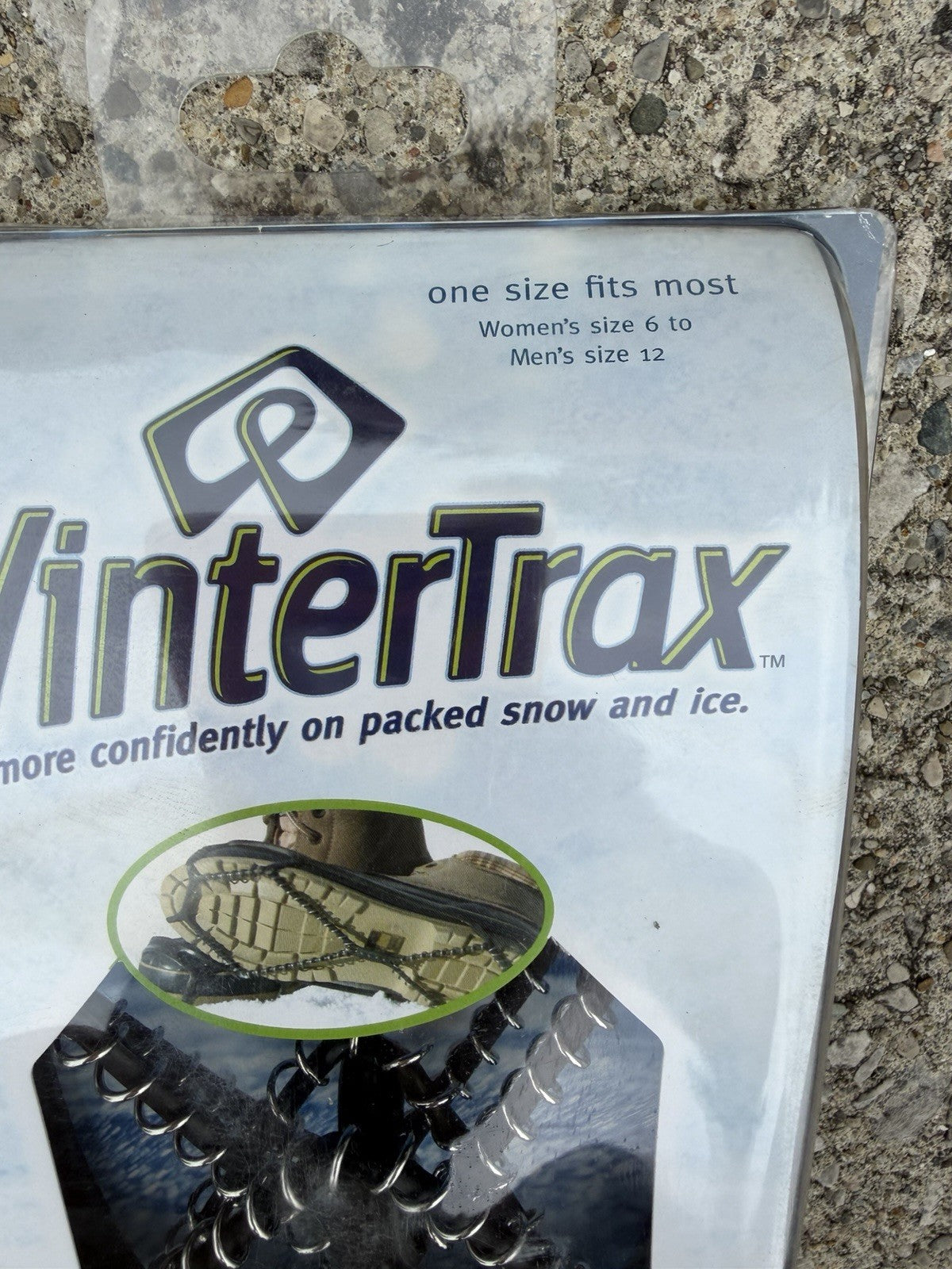 WinterTrax Ice Traction Cleats Lot 2 Shoe Grips Snow Spikes One Size New Sealed