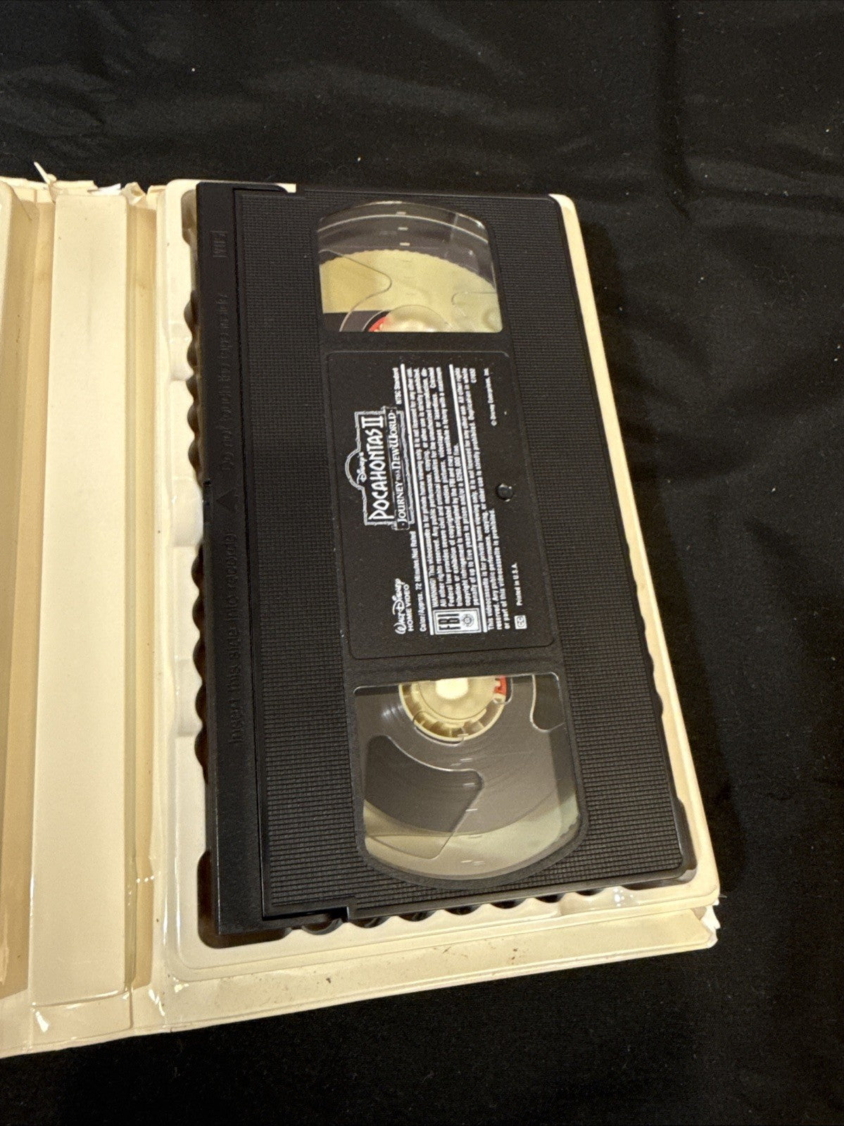 Disney Pocahontas VHS Lot 2 Movies Classic Animated Tapes