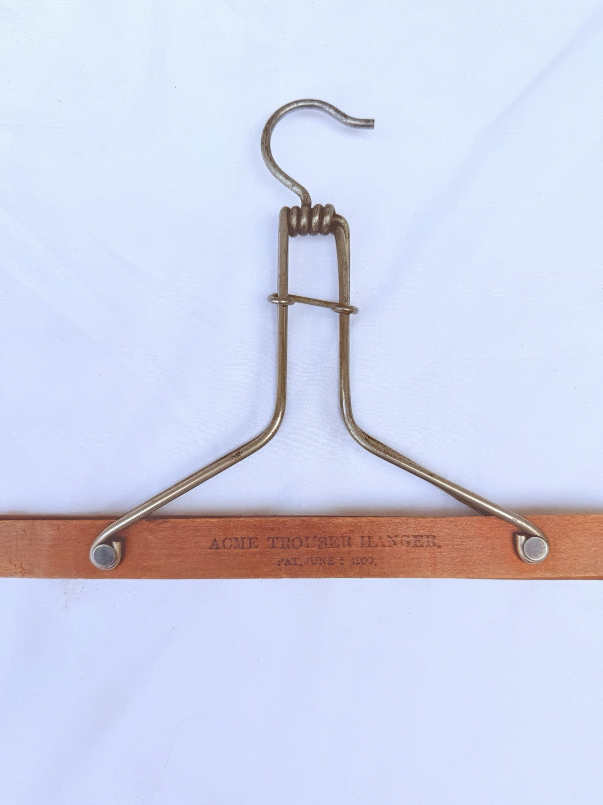 Vintage Wooden Pants Hanger Lot Acme Harmony House Sears Trouser Hangers Set of