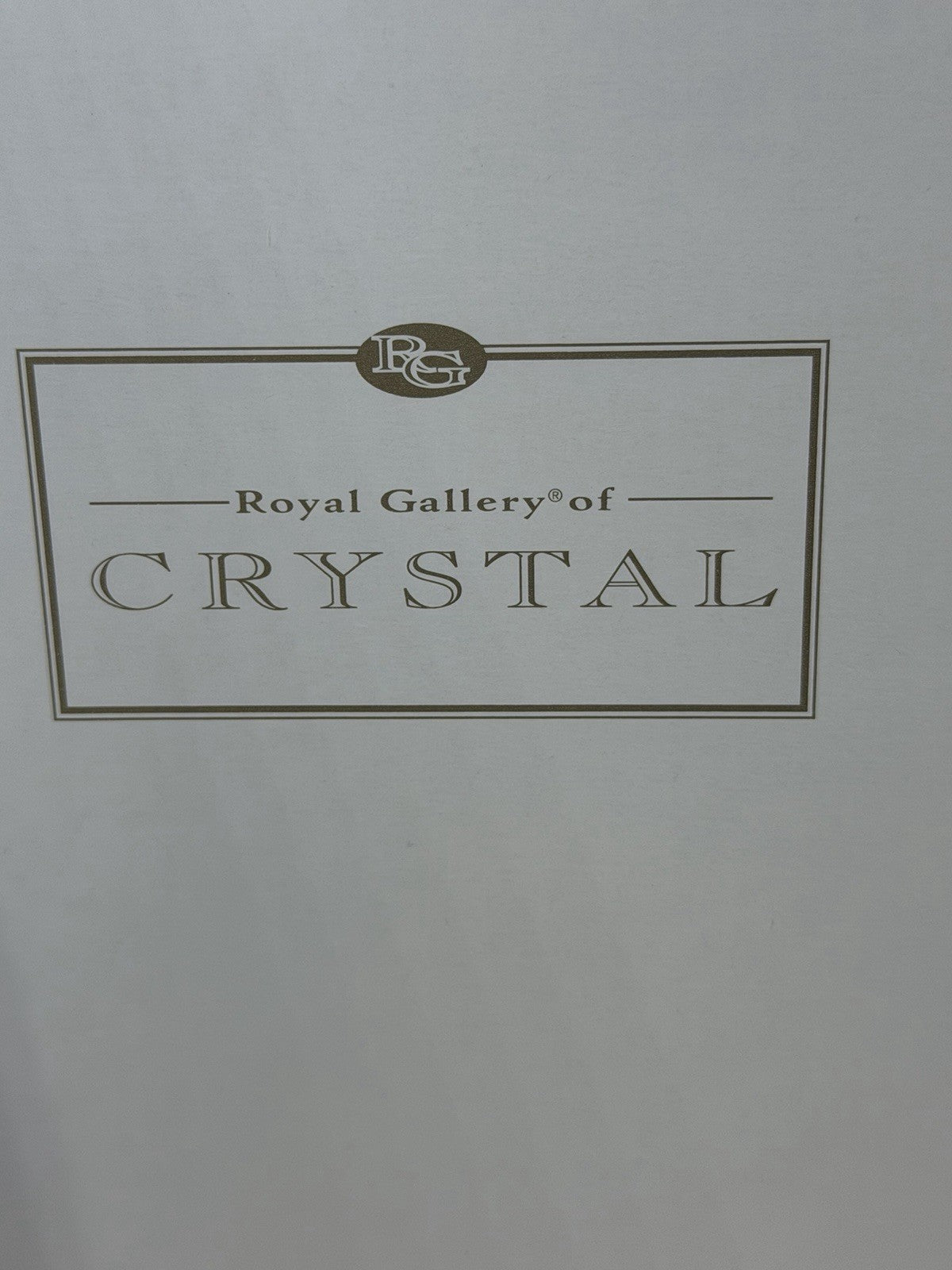 Royal Gallery of Crystal Heavy Cut Glass Beverage Pitcher 8 Inch original Box