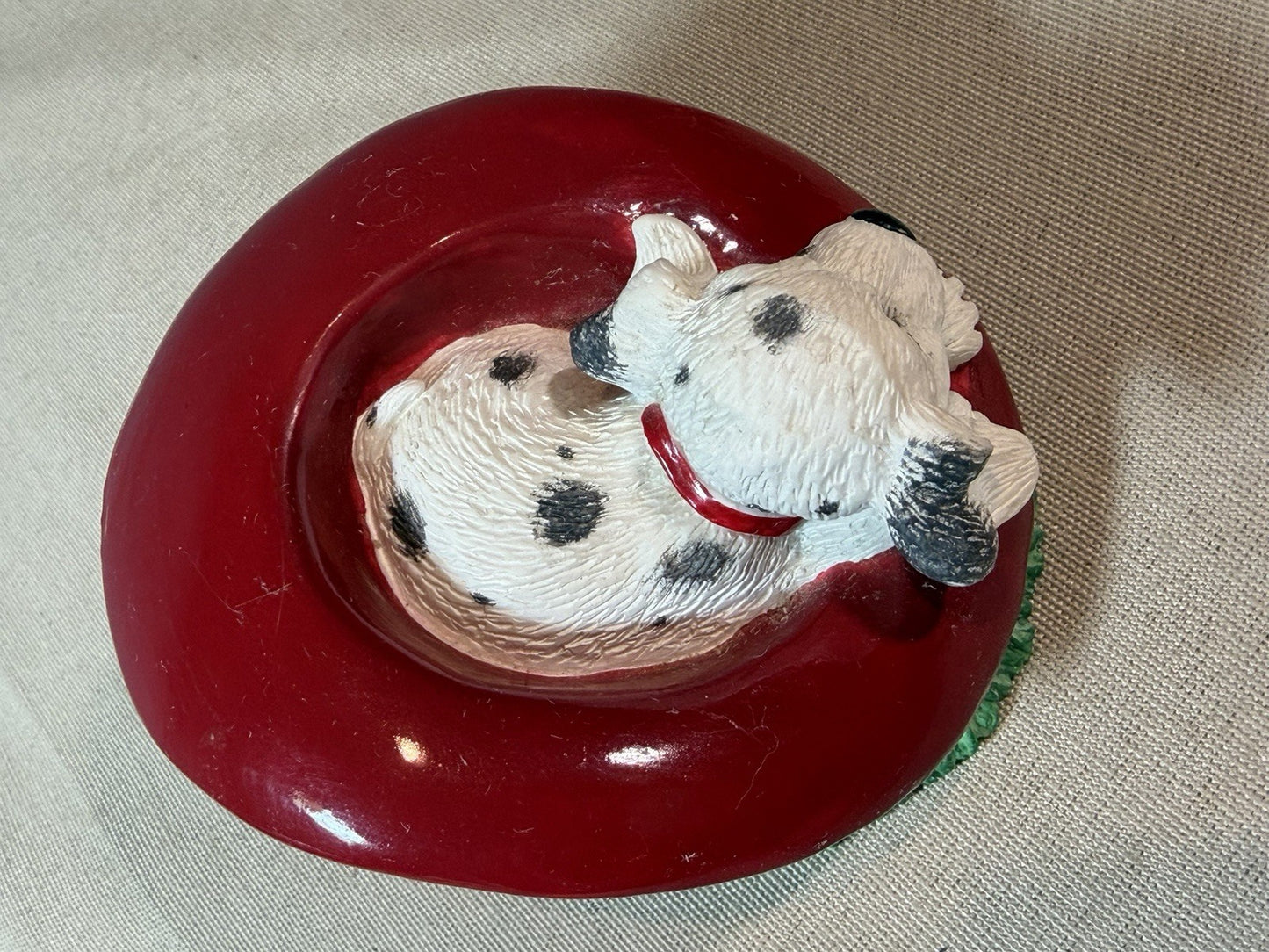 Vintage Dalmatian Puppy Figurine Kelsey Collection Resin Dog Statue