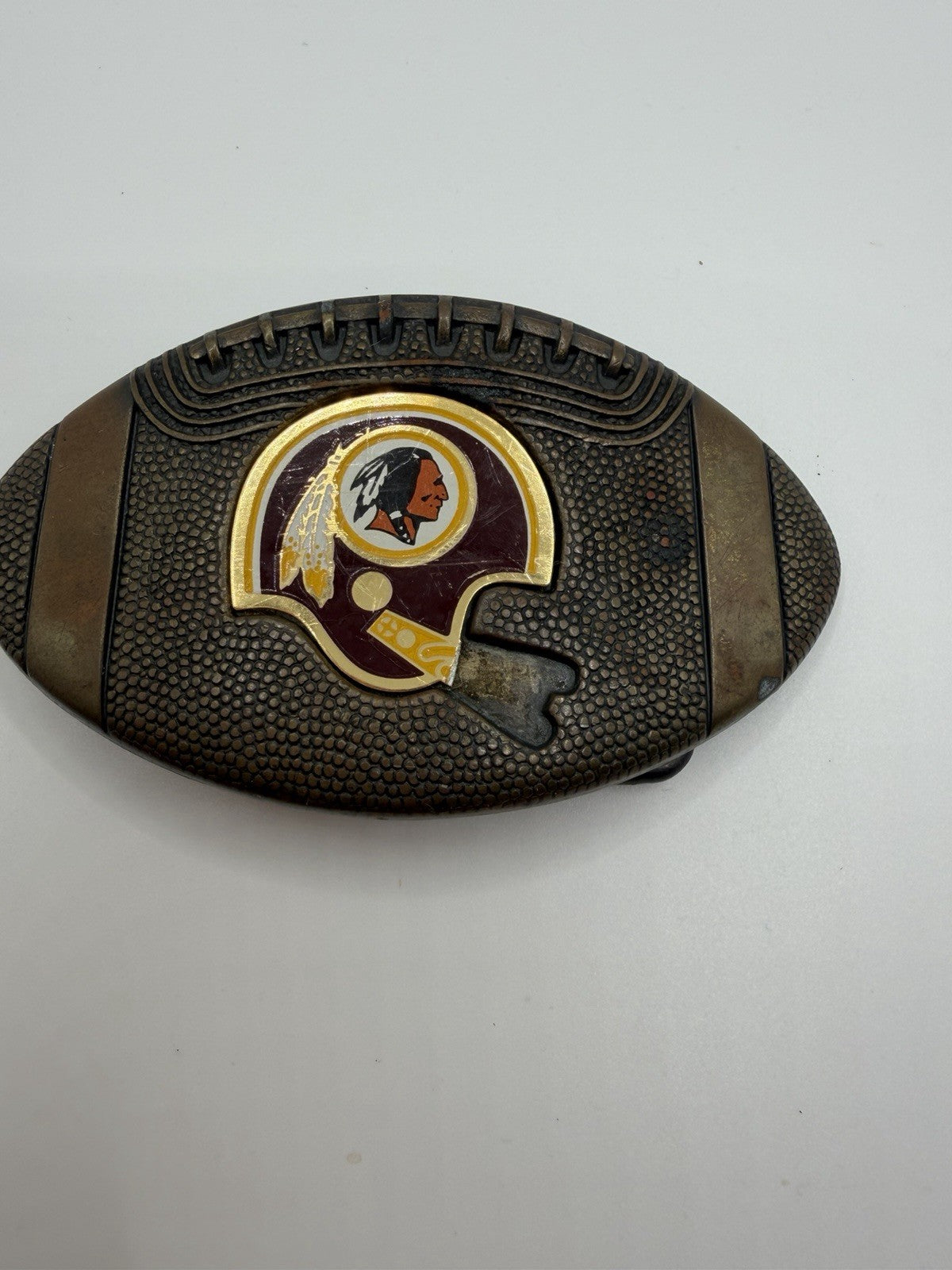 Vintage 1979 NFL Steelers Redskins Belt Buckles Pittsburgh Washington Football