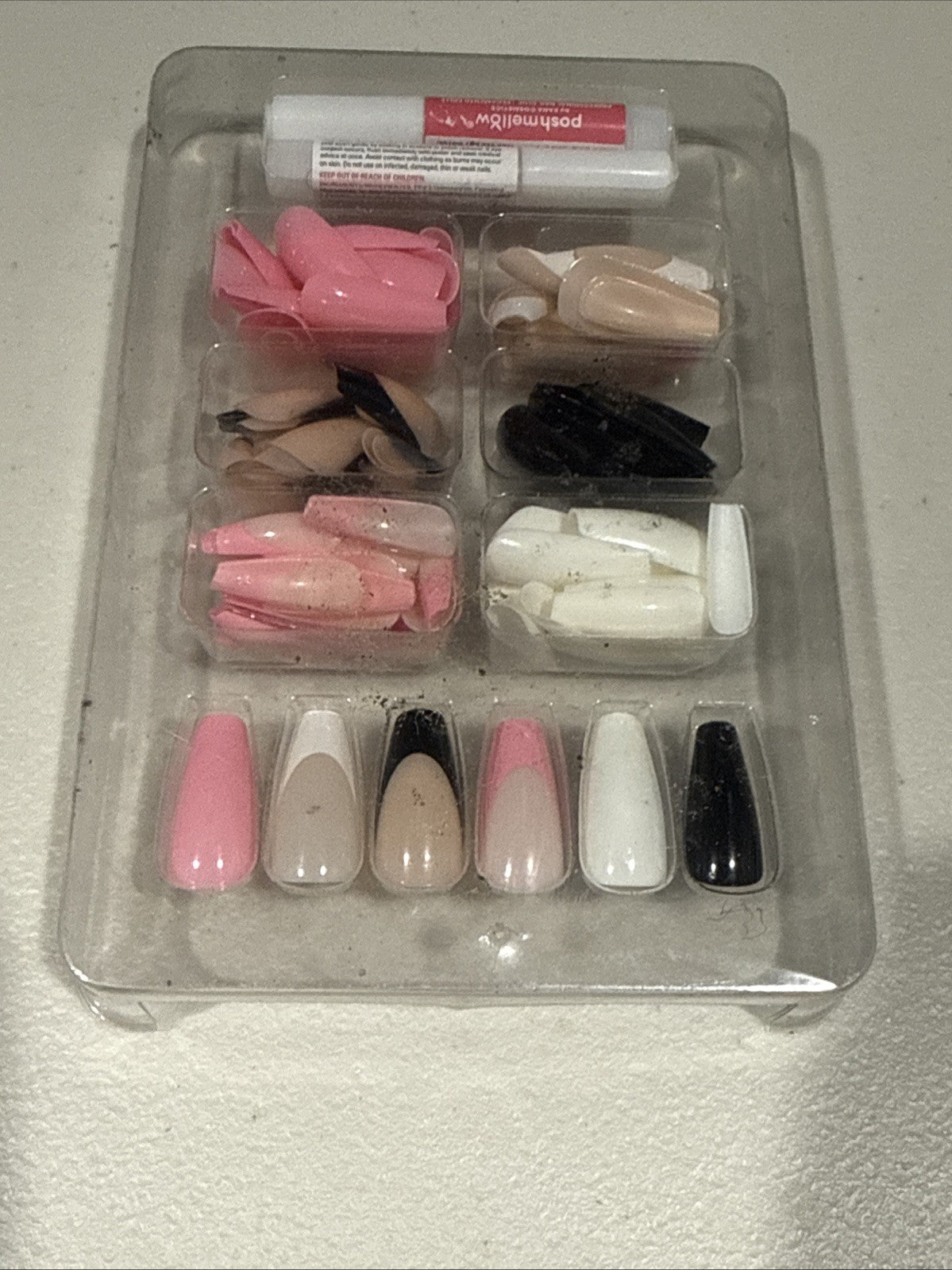 Lot of Fake Nails and Eye Lashes Beauty Bundle Assorted