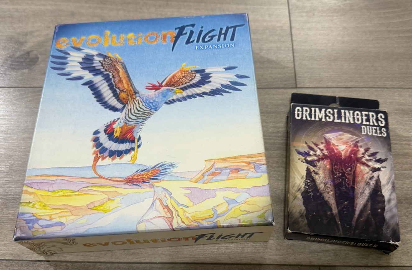 Evolution Strategy Card Game Lot  Flight Expansion Pack +s Grimslingers Duel