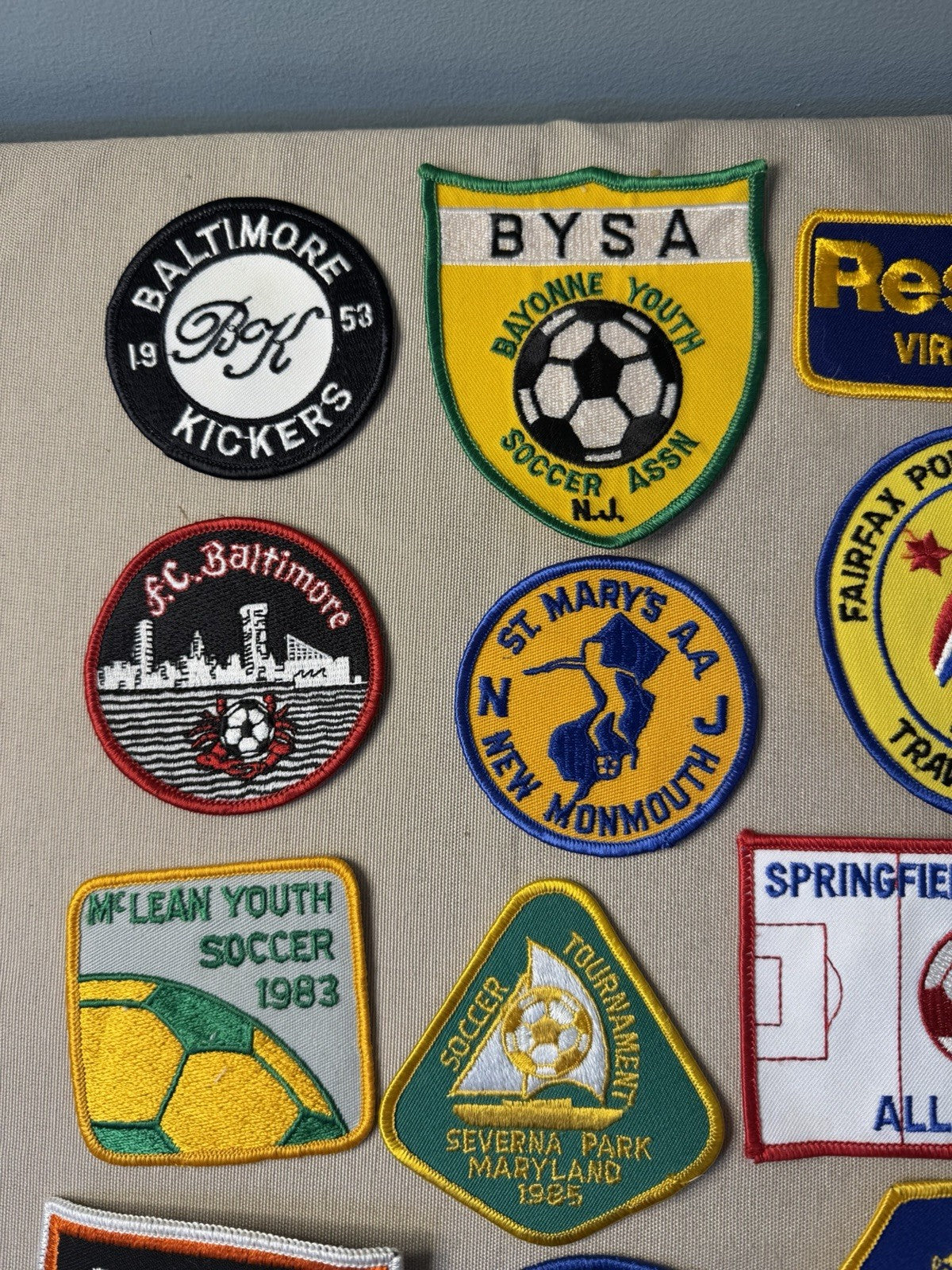 Vintage Soccer Patches Collection Youth Club Tournaments Maryland Virginia NJ