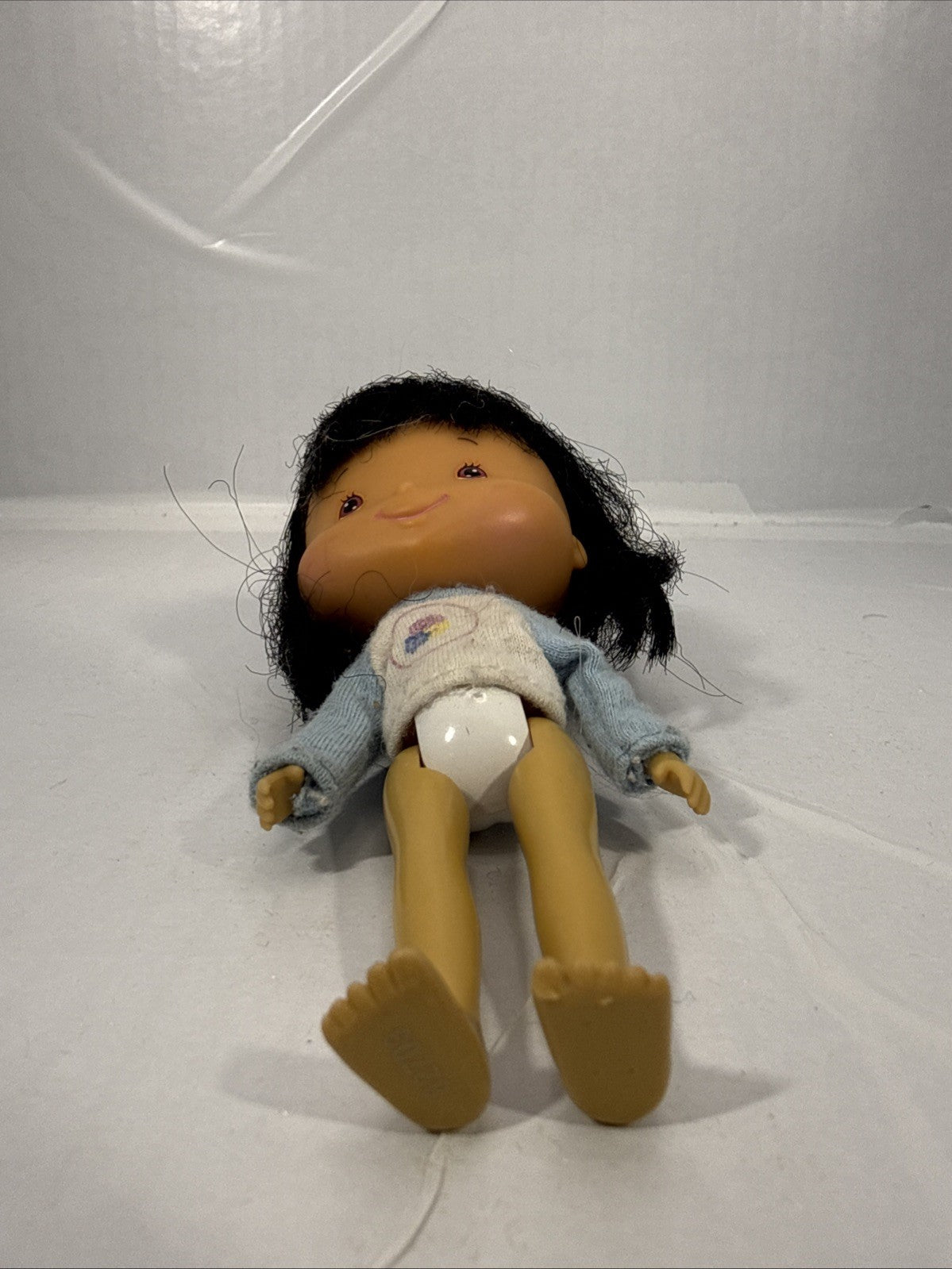 Vintage Strawberry Shortcake Doll Bandai 2002 Black Curly Hair 5"