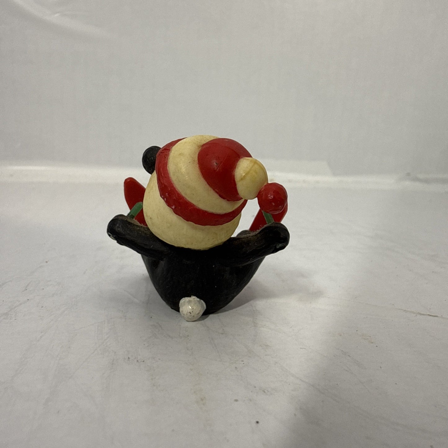 Vintage Miniature Panda Bear Figurines Christmas Happy Animal Lot of 4 Hong Kong