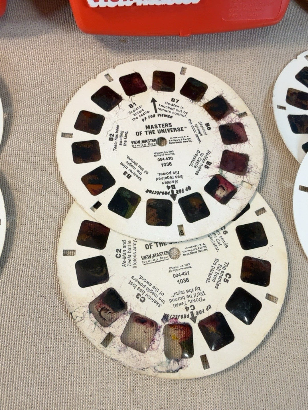 Vintage View Master Blue Collector’s Case 3 Red View Master 3D & 39 Reels