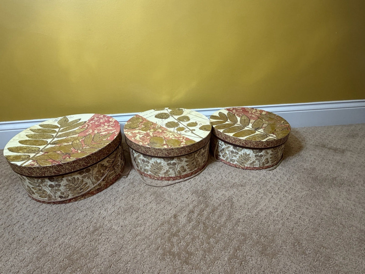 Matina Theodosiou Tri Coastal Design Nesting Storage Boxes Set of 5 Decorative