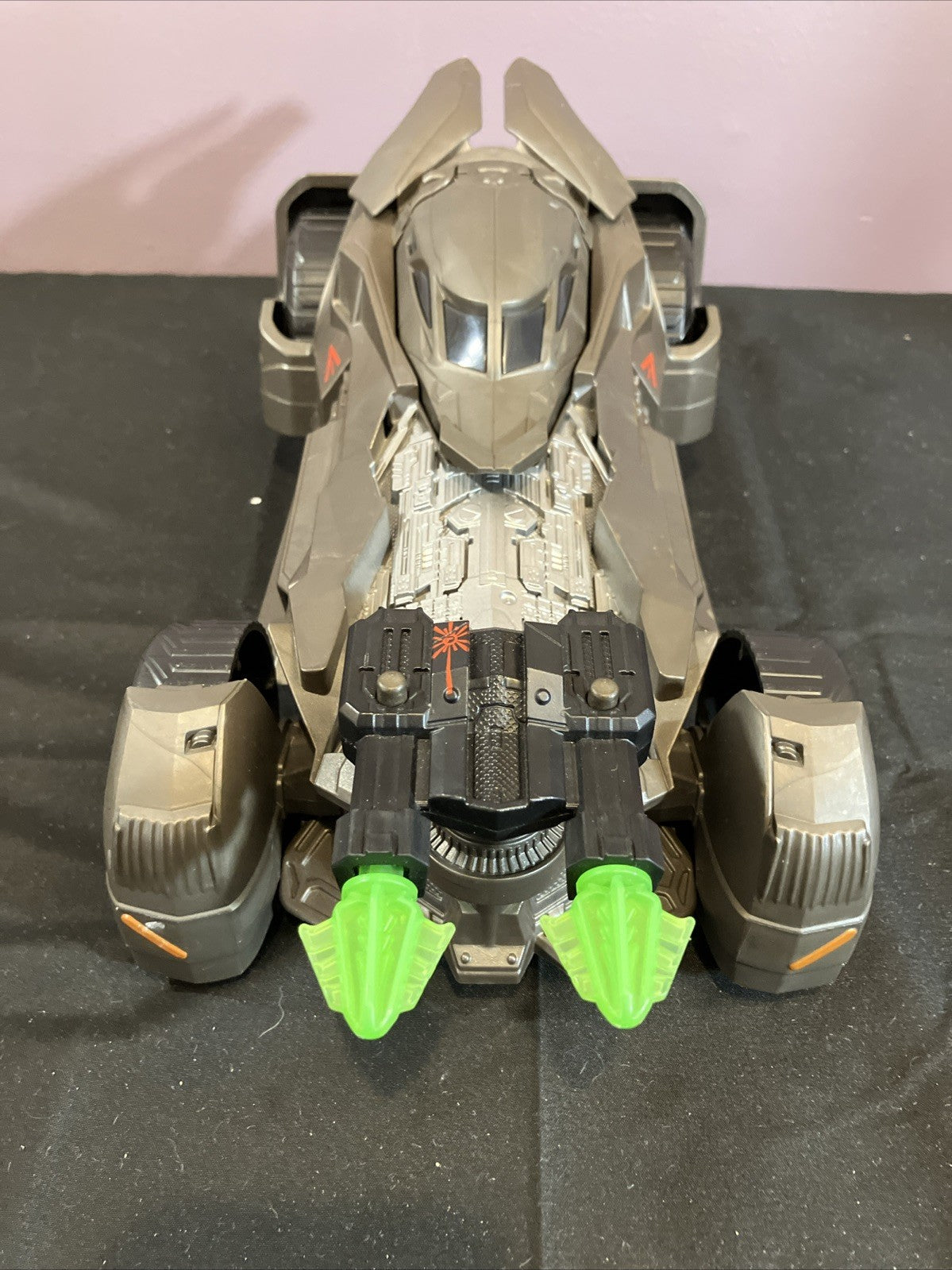 Batman Batmobile Toy Vehicle with Green Rockets 6" + Batman Figure DC
