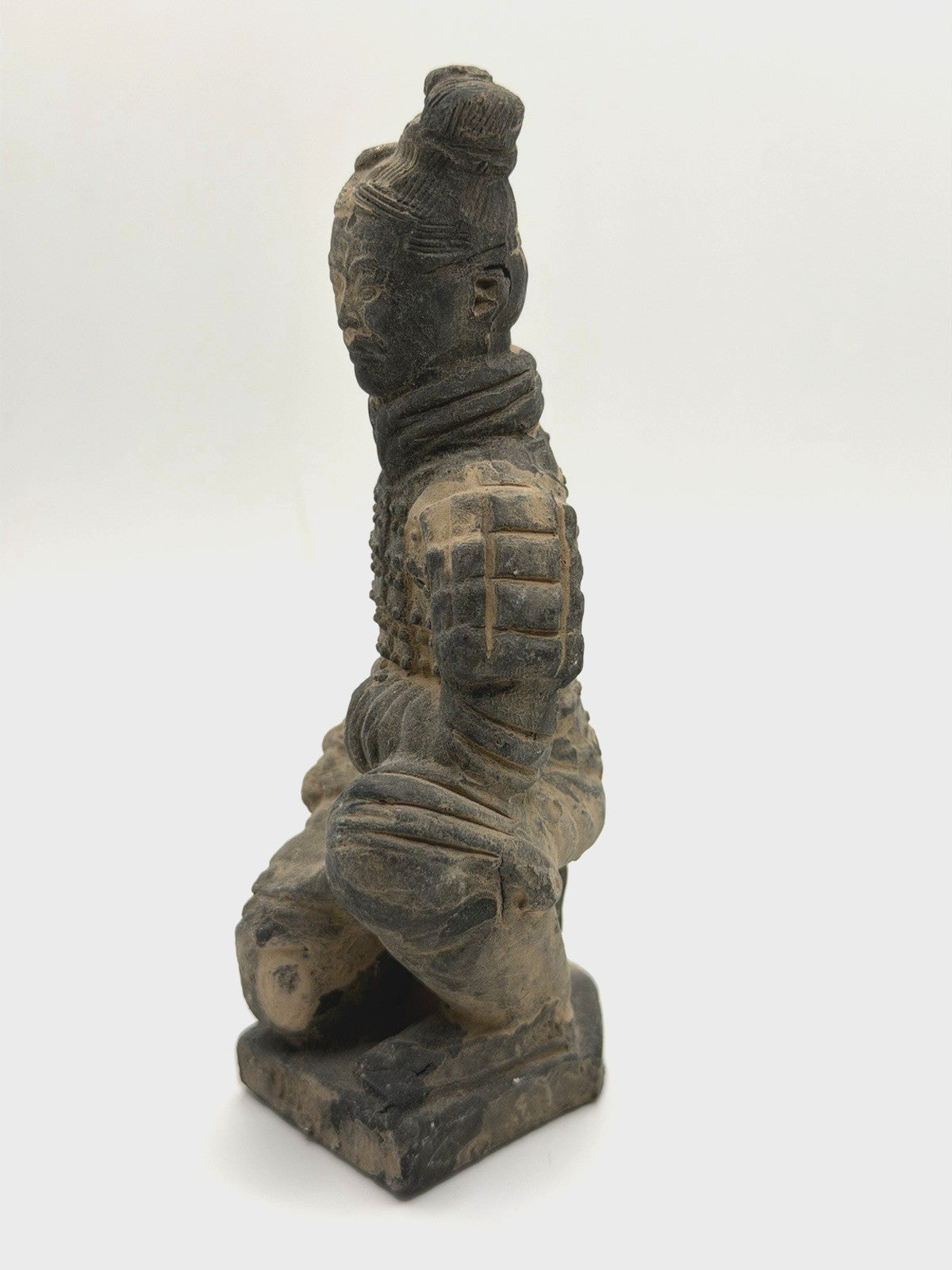 Vintage Chinese Terracotta Kneeling Warrior Soldier Figurine 5"