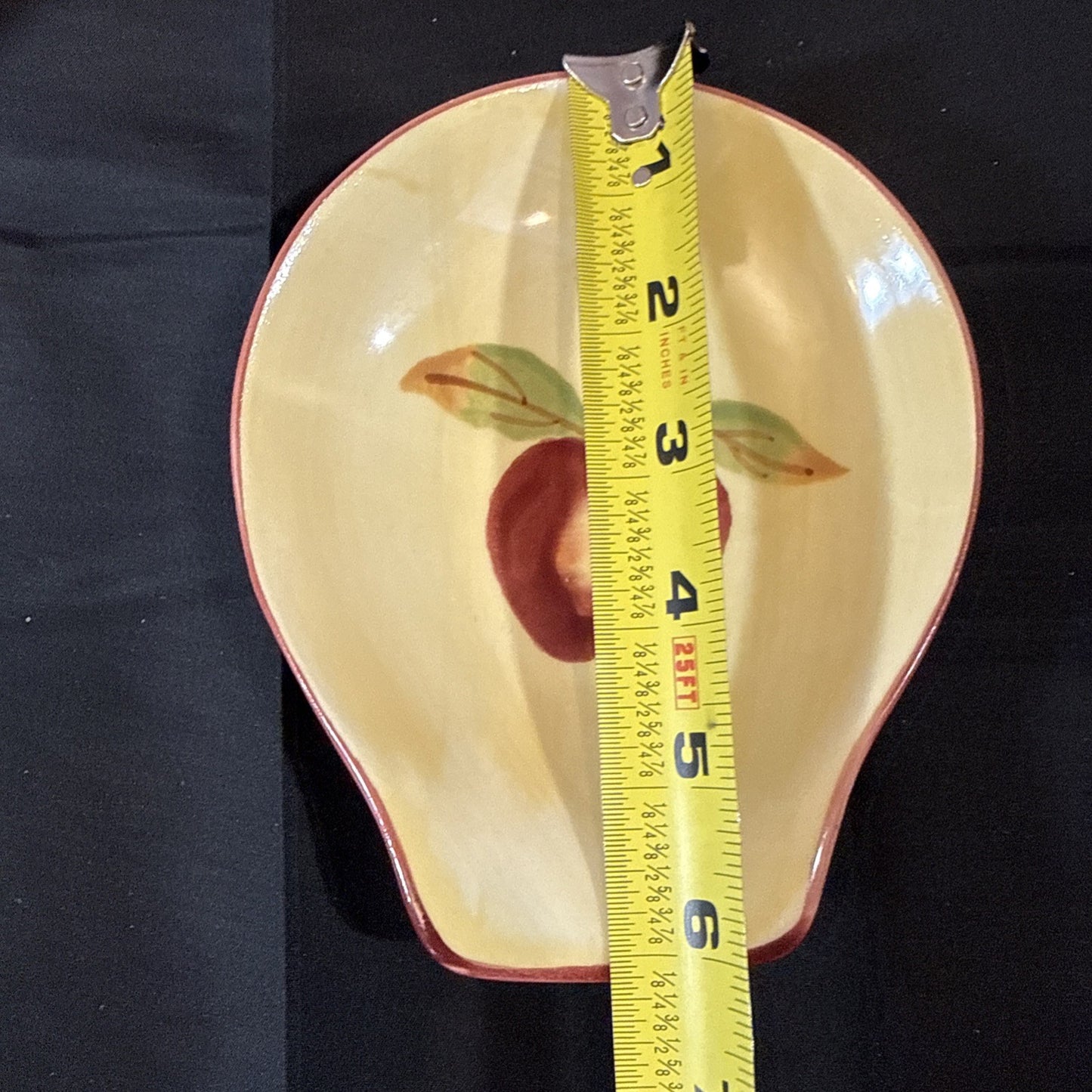 Hartstone Pottery Lot 13” Pasta Serving Bowl And Side Plate Apple Design